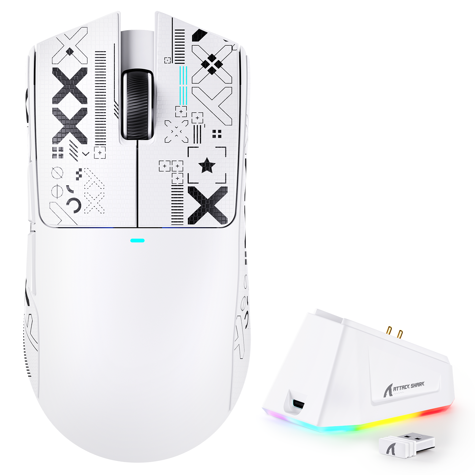 ATTACK SHARK X11 Draadloze Gaming Muis met Oplaaddock