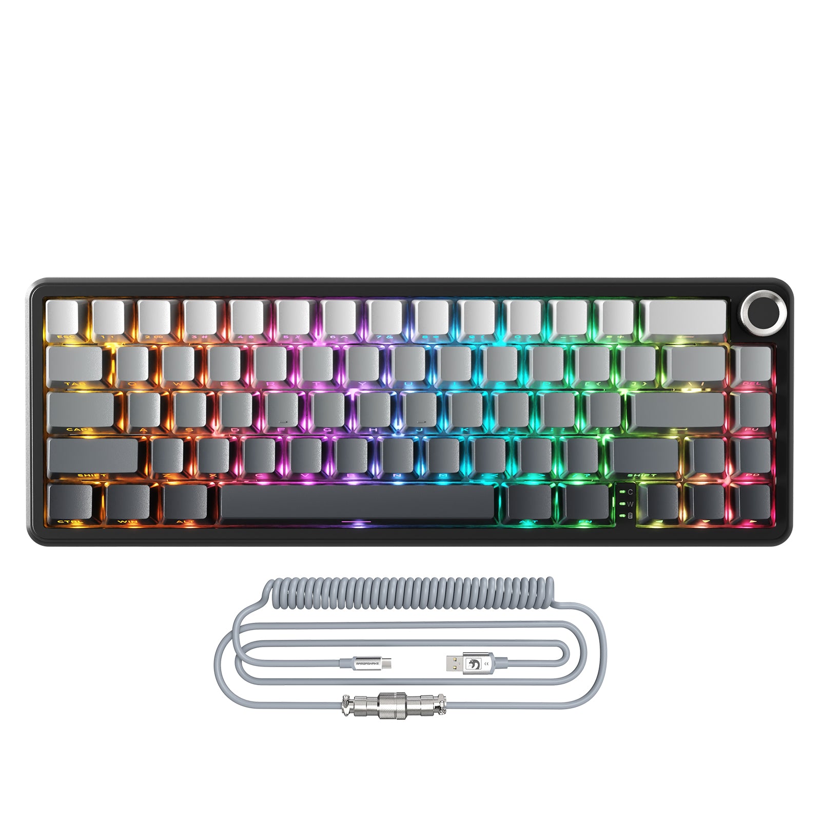 ATTACK SHARK X66 Draadloos Mechanisch Toetsenbord met 8K Opgerolde Kabel