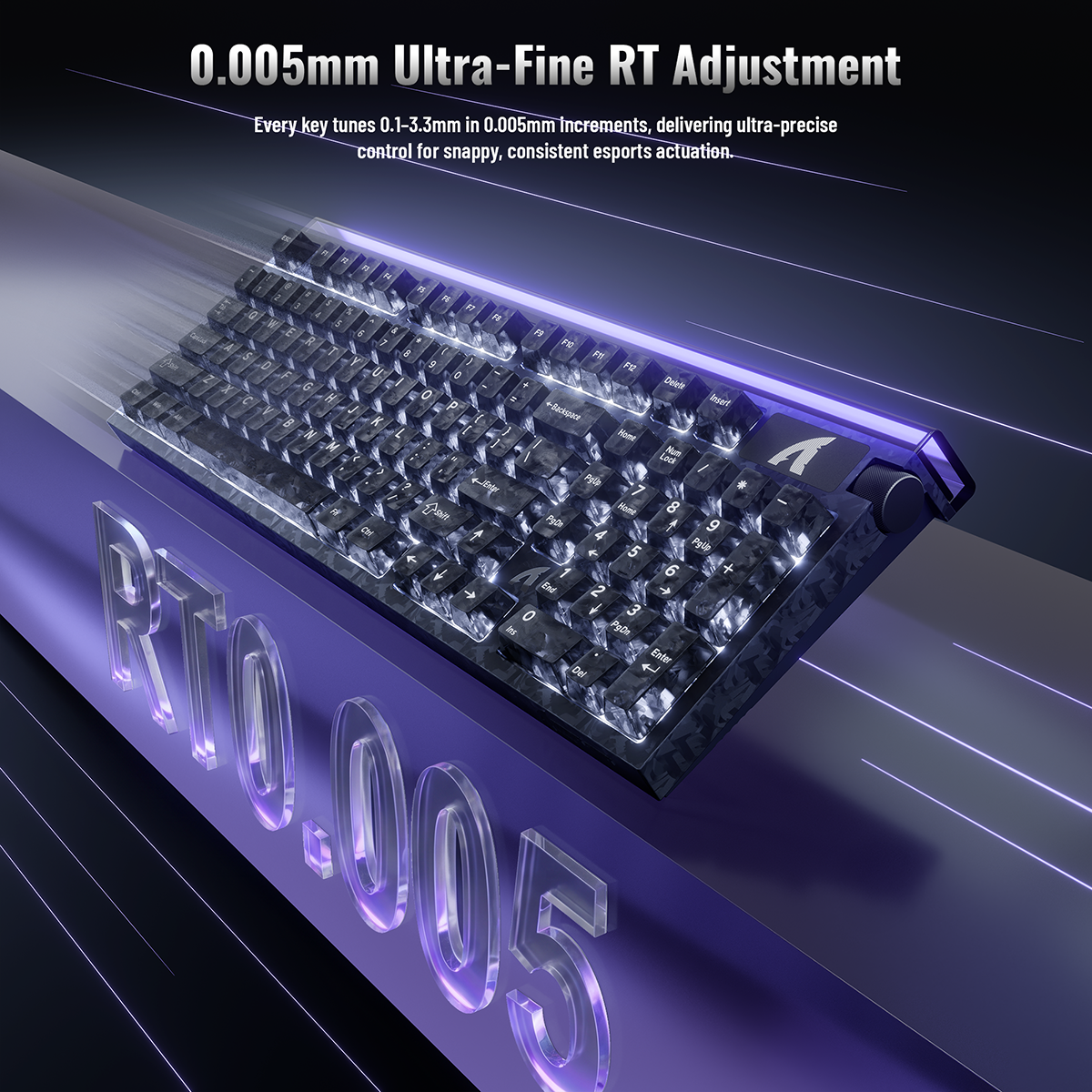 ATTACK SHARK R98 HE Carbon Fiber Bedraad Sneltoets Magnetische Schakelaar Toetsenbord Met C01 Ultra RGB Opgerolde Kabel