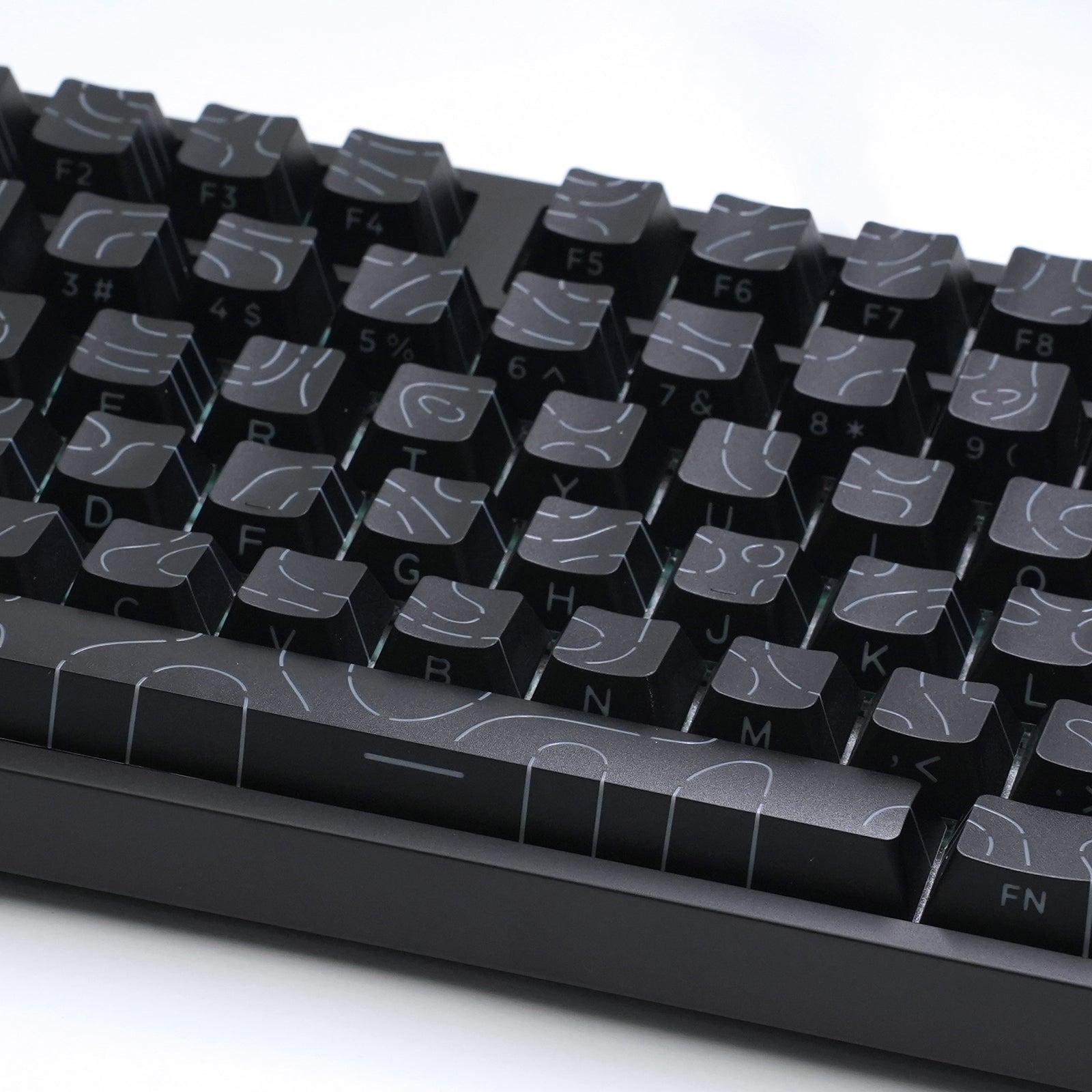 ATTACK SHARK SK06 135 toetsen, doorschijnende keycaps, ANSI/ISO