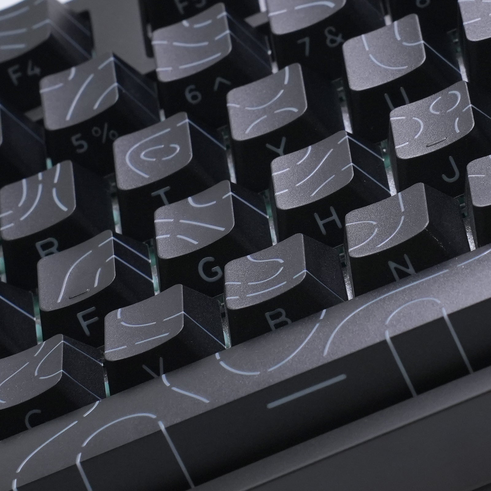 ATTACK SHARK SK06 135 toetsen, doorschijnende keycaps, ANSI/ISO