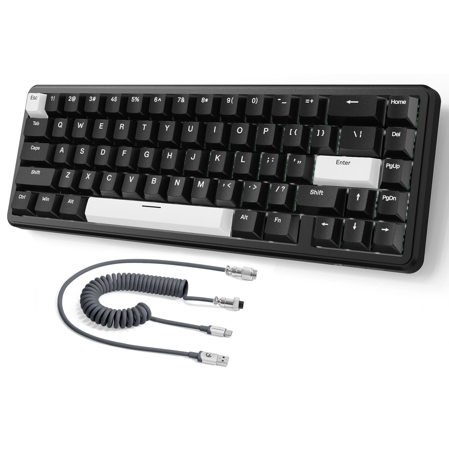 ATTACK SHARK X65 HE Gaming Keyboard with Coiled Cable