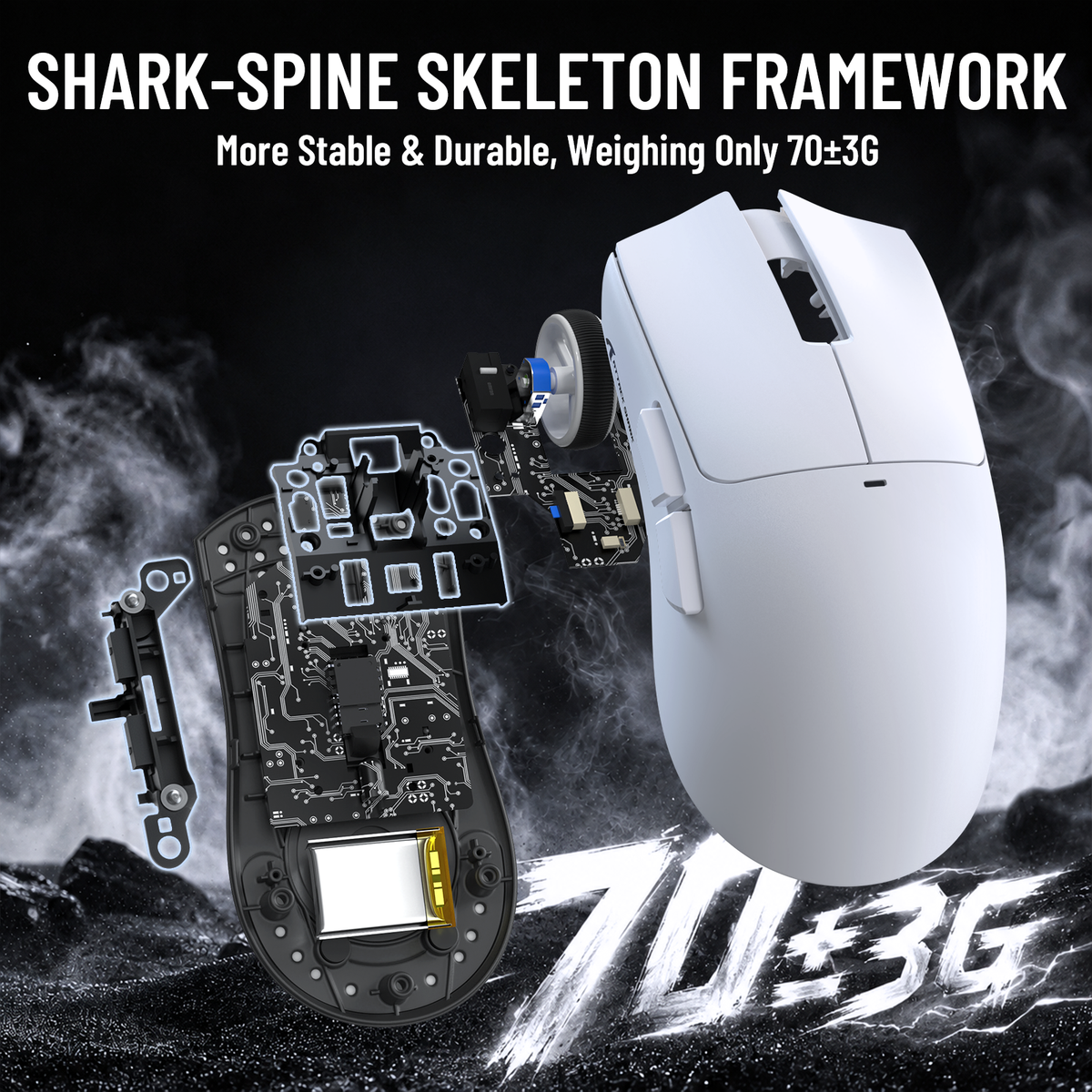ATTACK SHARK X11 PRO V2 Draadloze Gaming Muis met TFT Display Oplaadstation met C06 Opgerolde Kabel
