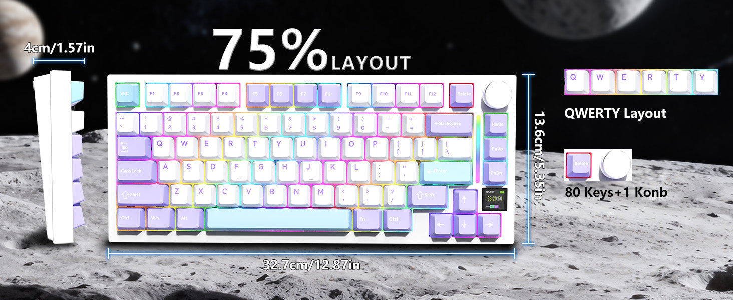 ATTACK SHARK X820Ultra Tri-mode Gasket Mechanical Keyboard