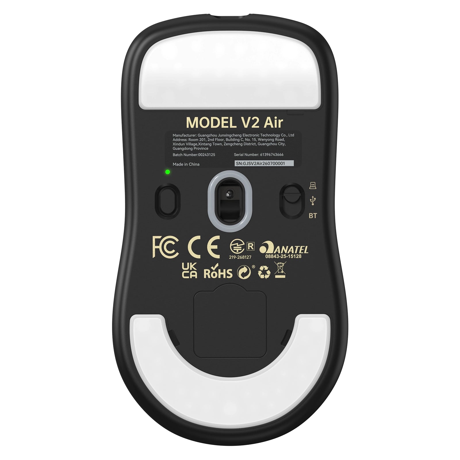 ATTACK SHARK V2 AIR PAW3955MAX ergonomische draadloze gamingmuis