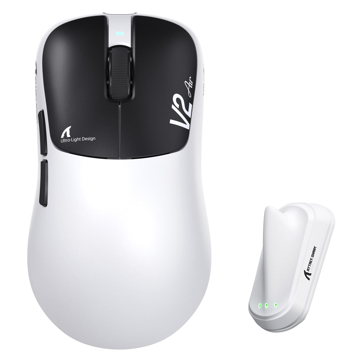 ATTACK SHARK V2 AIR PAW3955MAX ergonomische draadloze gamingmuis