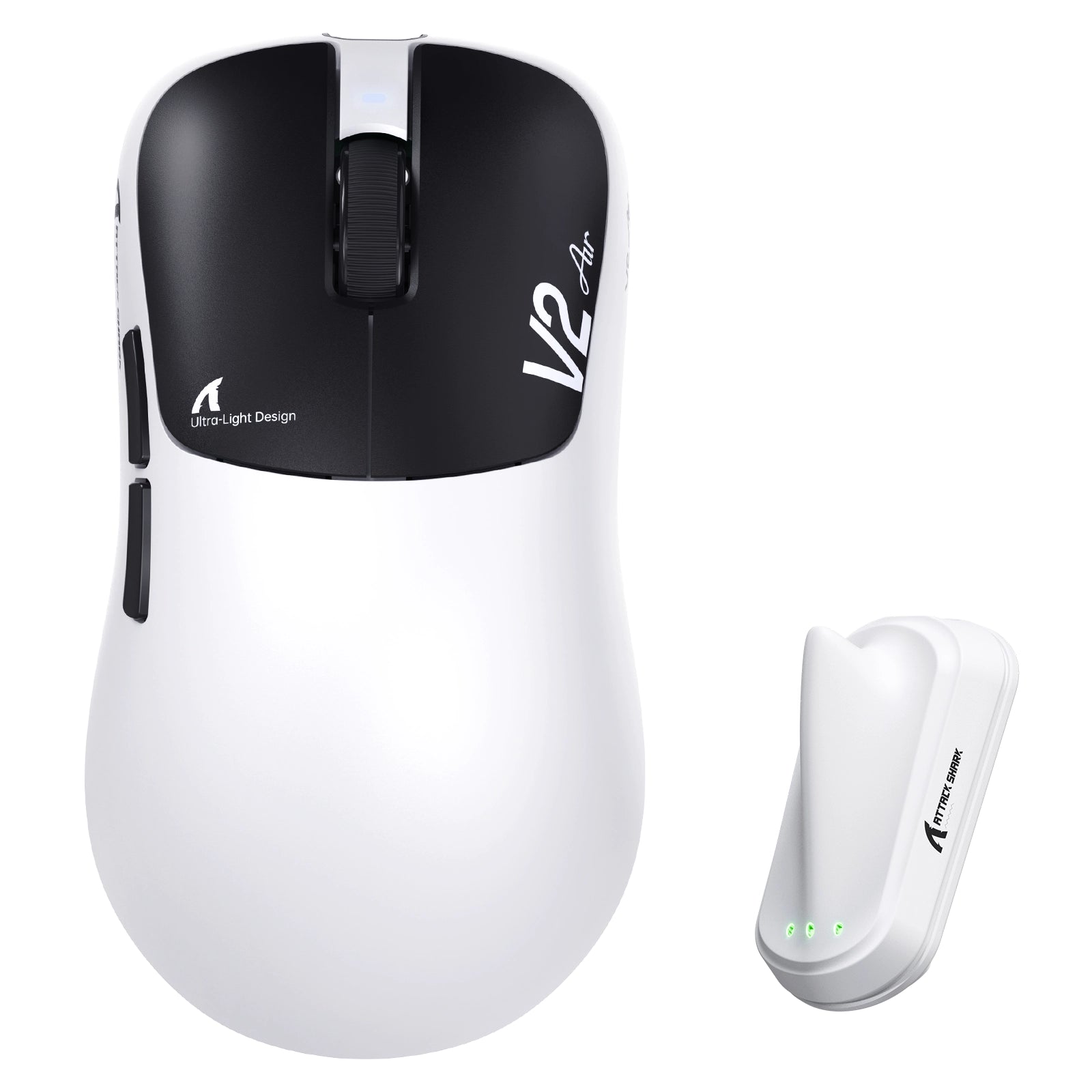 ATTACK SHARK V2 AIR PAW3955MAX ergonomische draadloze gamingmuis