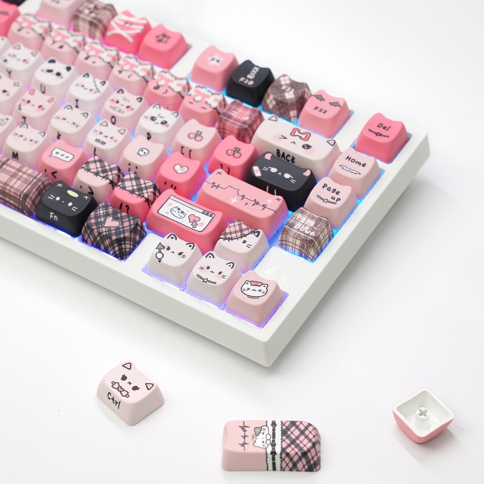 ATTACK SHARK SK05 118/119 toetsen, PBT-keycaps, MOA, ANSI