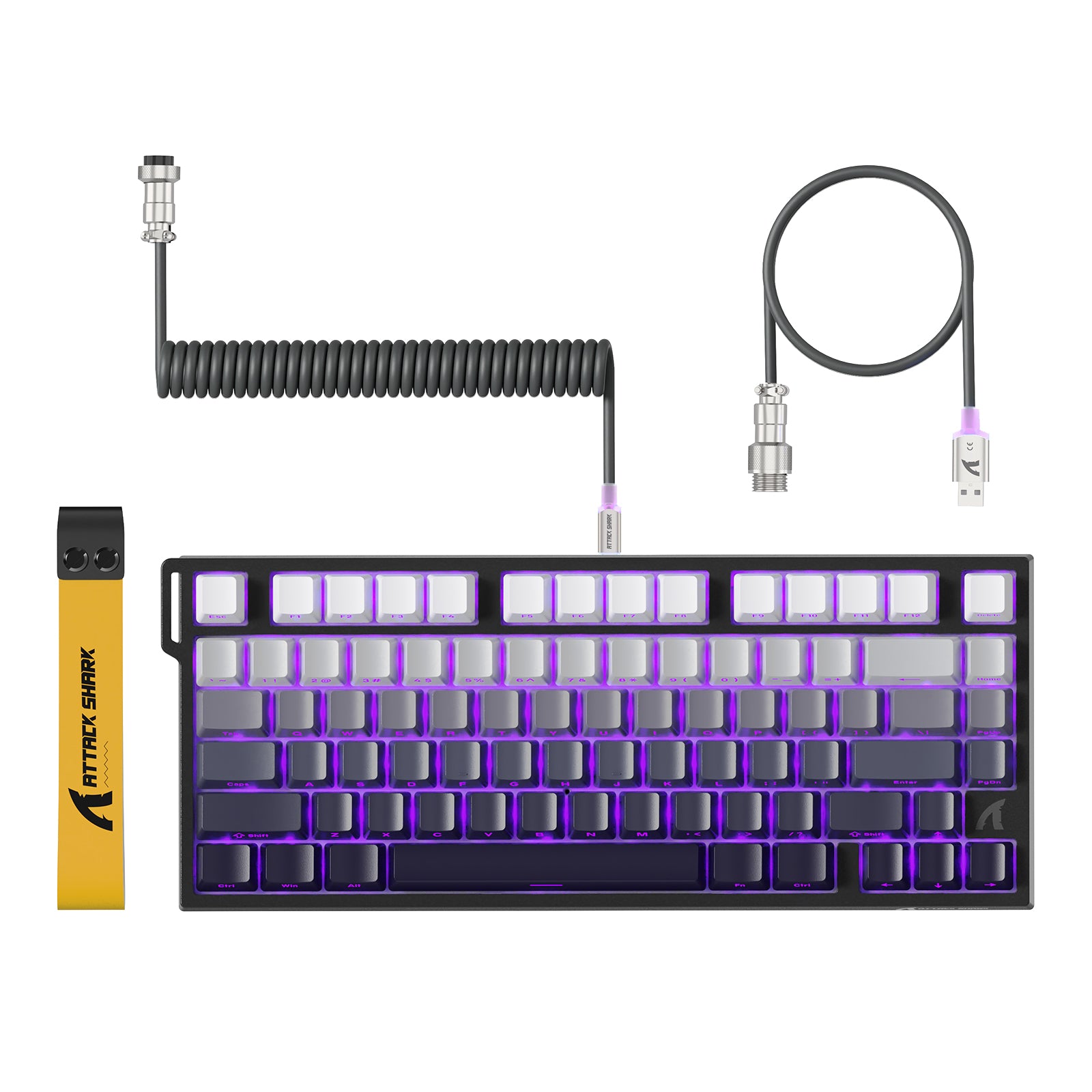ATTACK SHARK R82 HE Wired 75% Gaming Keyboard  with C01ULTRA LED Cable