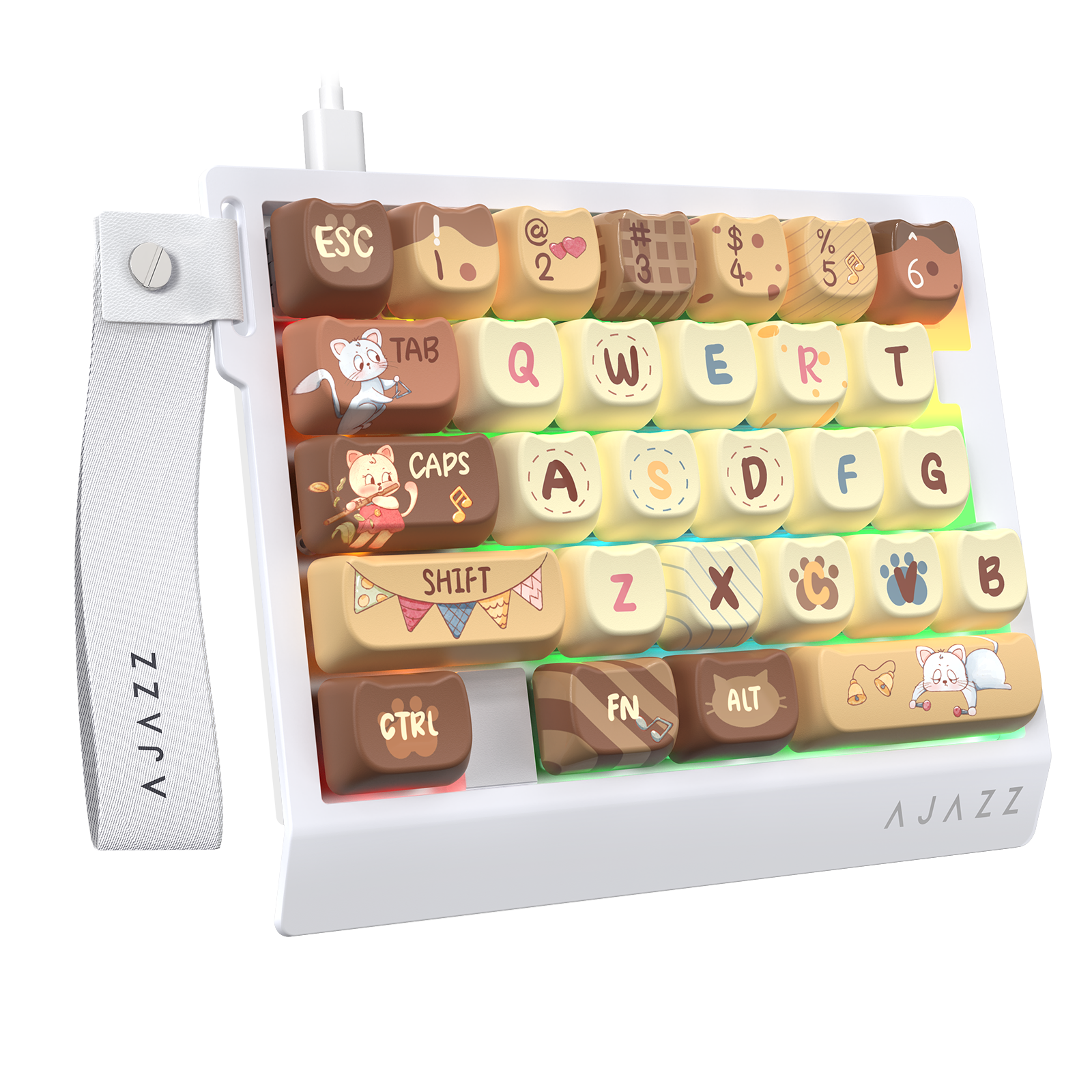 ATTACK SHARK X AJAZZ AK029 Bedraad Eenhandig Gaming Toetsenbord
