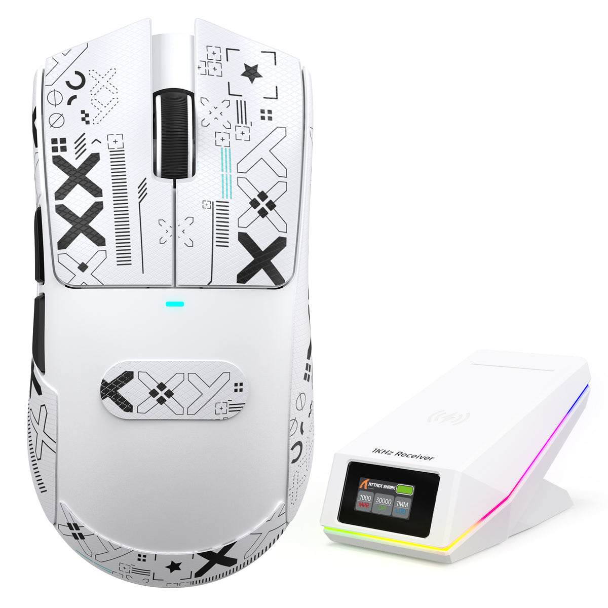 ATTACK SHARK X11 PRO V2 Draadloze Gaming Muis met TFT Display Oplaadstation
