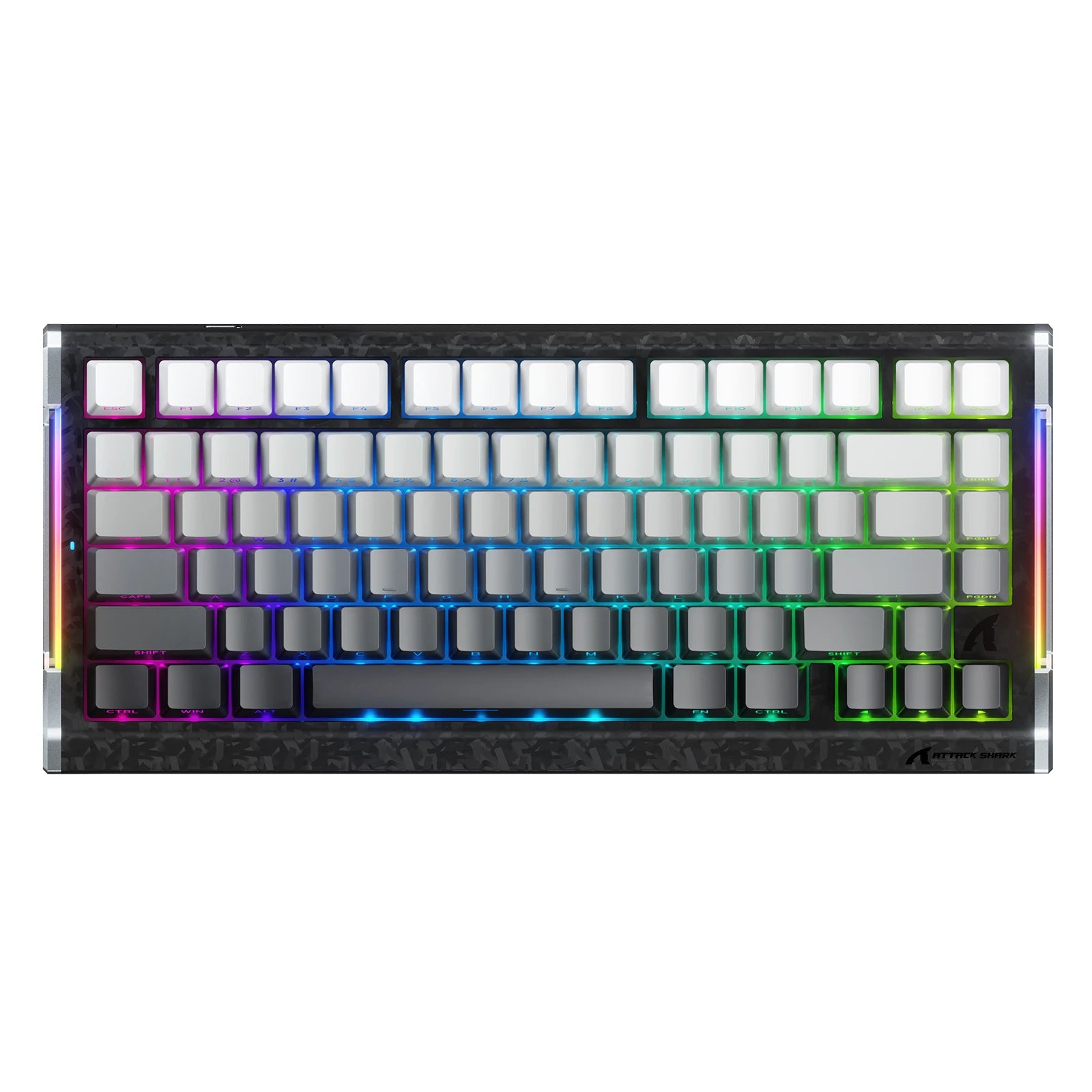 ATTACK SHARK R86 HE-toetsenbord met koolstofvezel, snelle trigger en magnetische schakelaars