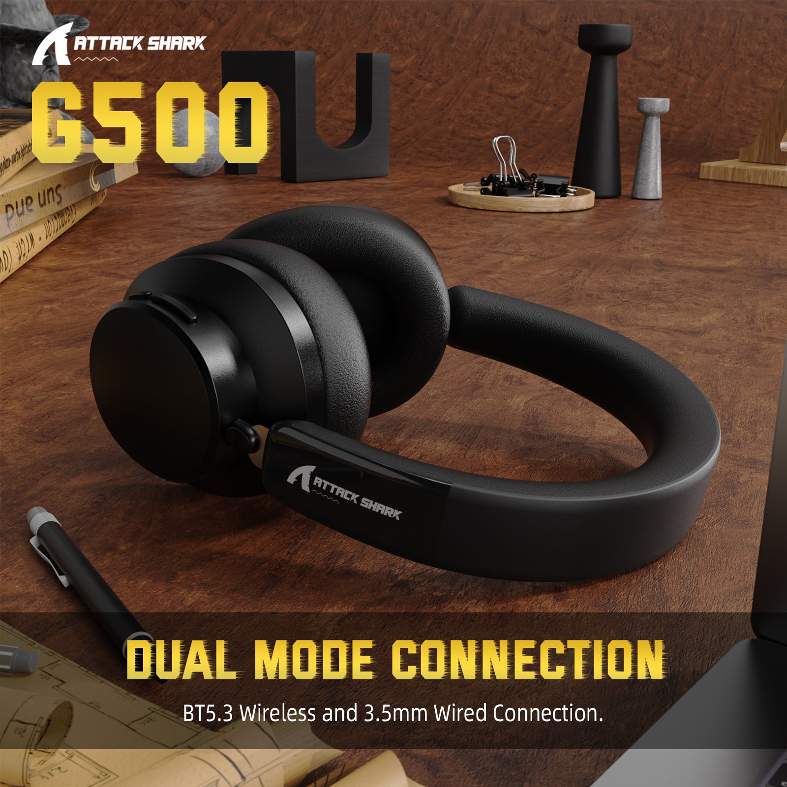 ATTACK SHARK G500 Dual Mode Gaming Headset