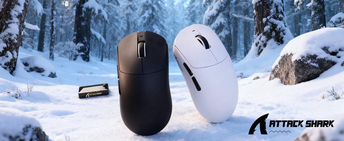 ATTACK SHARK X8 Ultra 8KHz Draadloze Gaming Muis met C06 Ultra Kabel