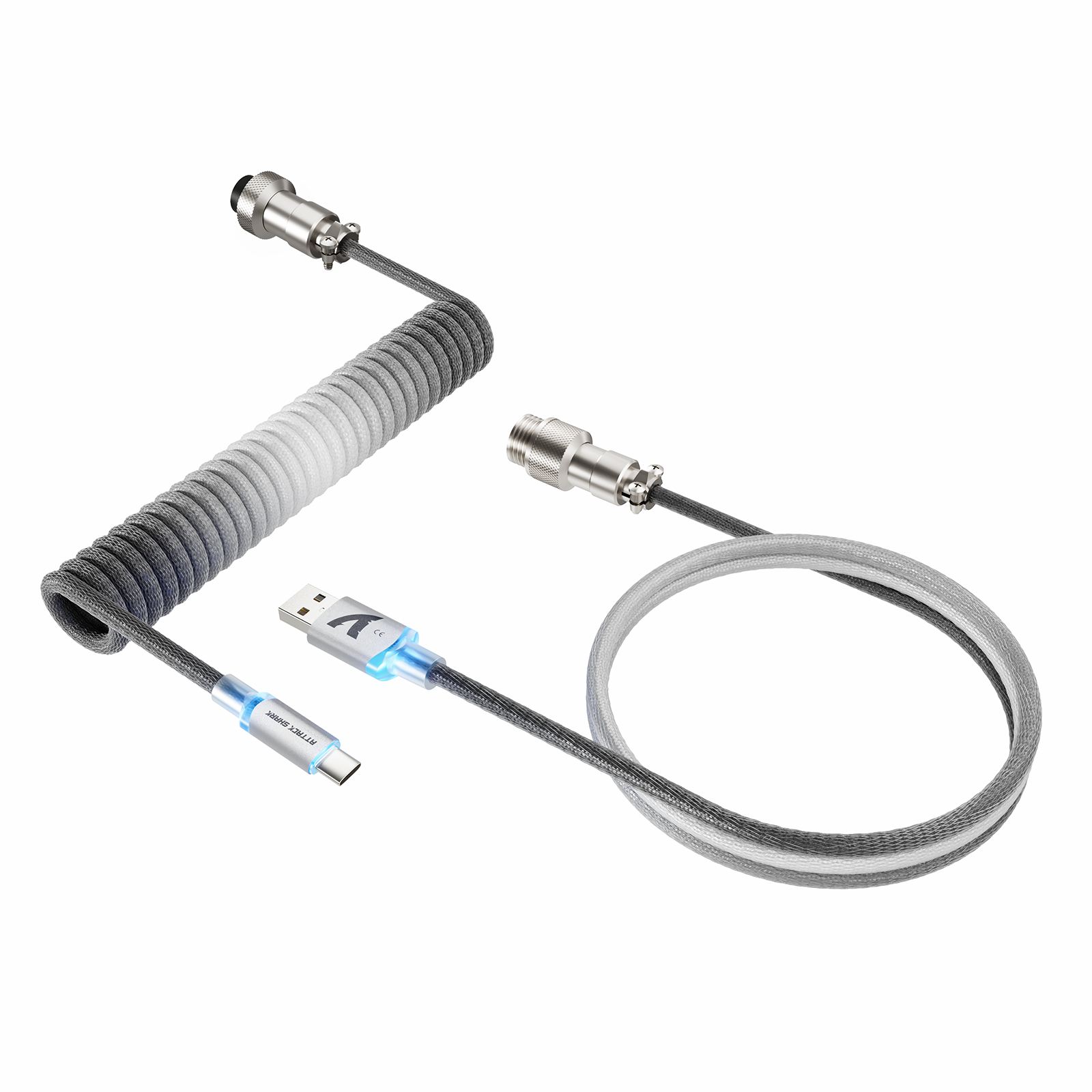 ATTACK SHARK C01ULTIMATE Opgerolde Kabel voor 8KHz Magnetisch Toetsenbord
