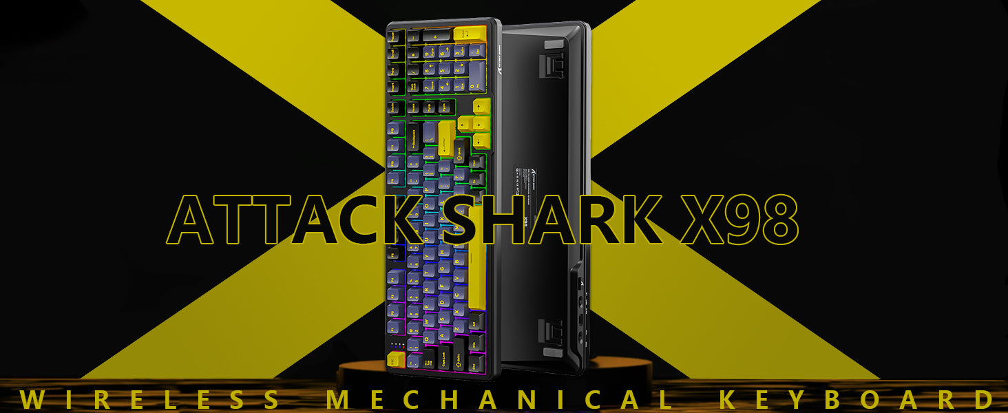 ATTACK SHARK X98 Full-size Wireless Mechanical Keyboard