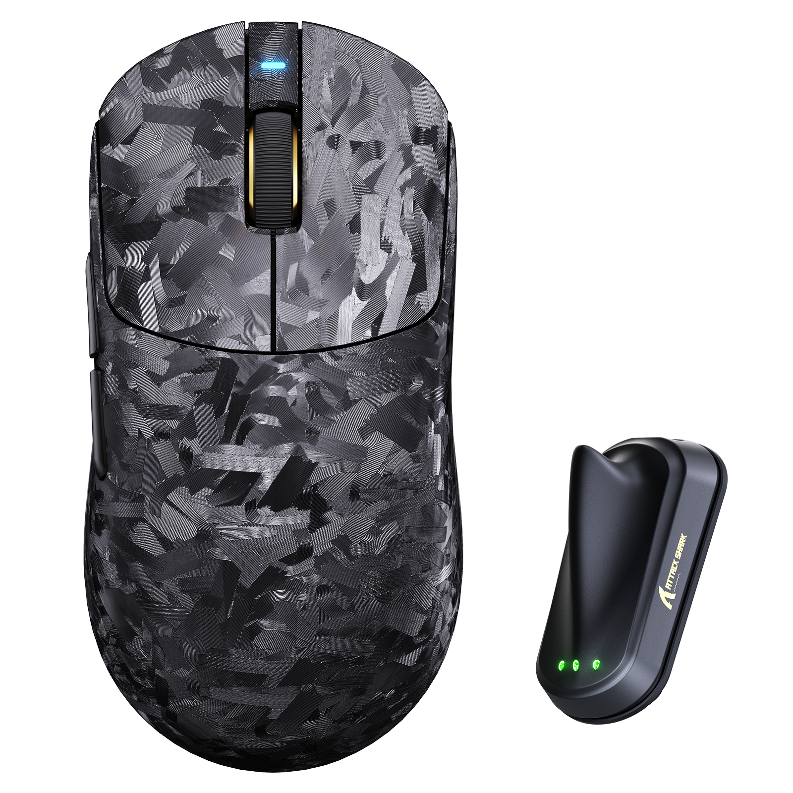 Pre-order: ATTACK SHARK RS3 ULTRA Carbon Fiber Draadloze PAW3955MAX Gaming Muis