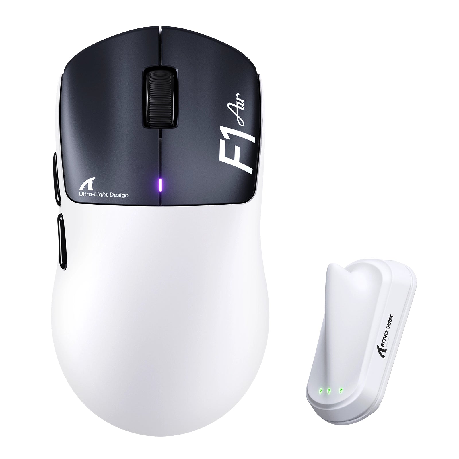 Voorbestelling: ATTACK SHARK F1 AIR 39 g draadloze gamingmuis met PAW3955MAX-sensor