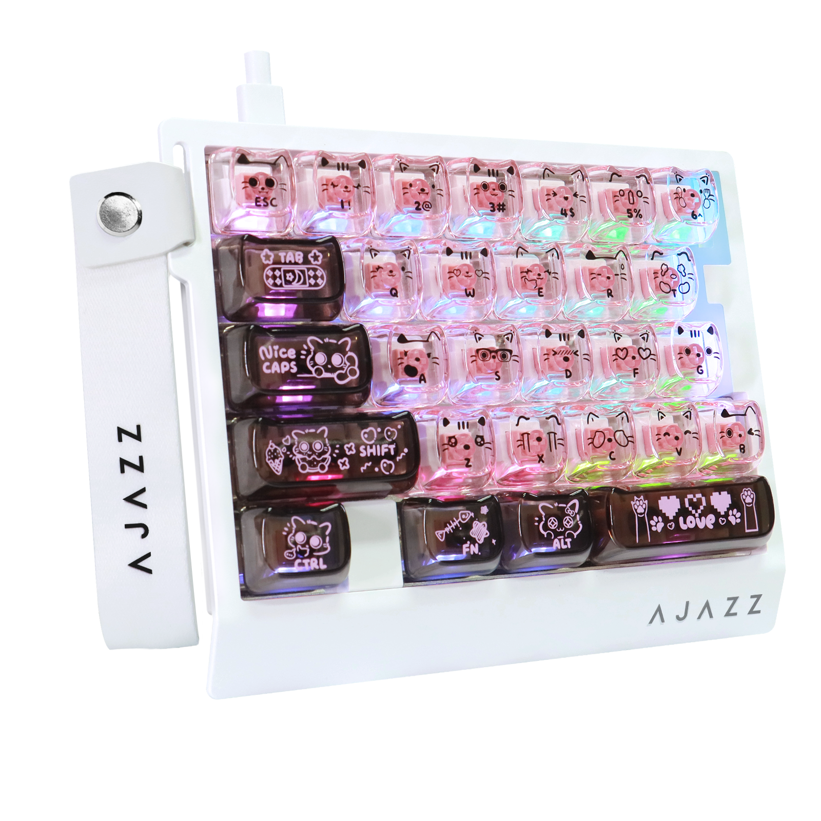 ATTACK SHARK X AJAZZ AK029 Bedraad Eenhandig Gaming Toetsenbord