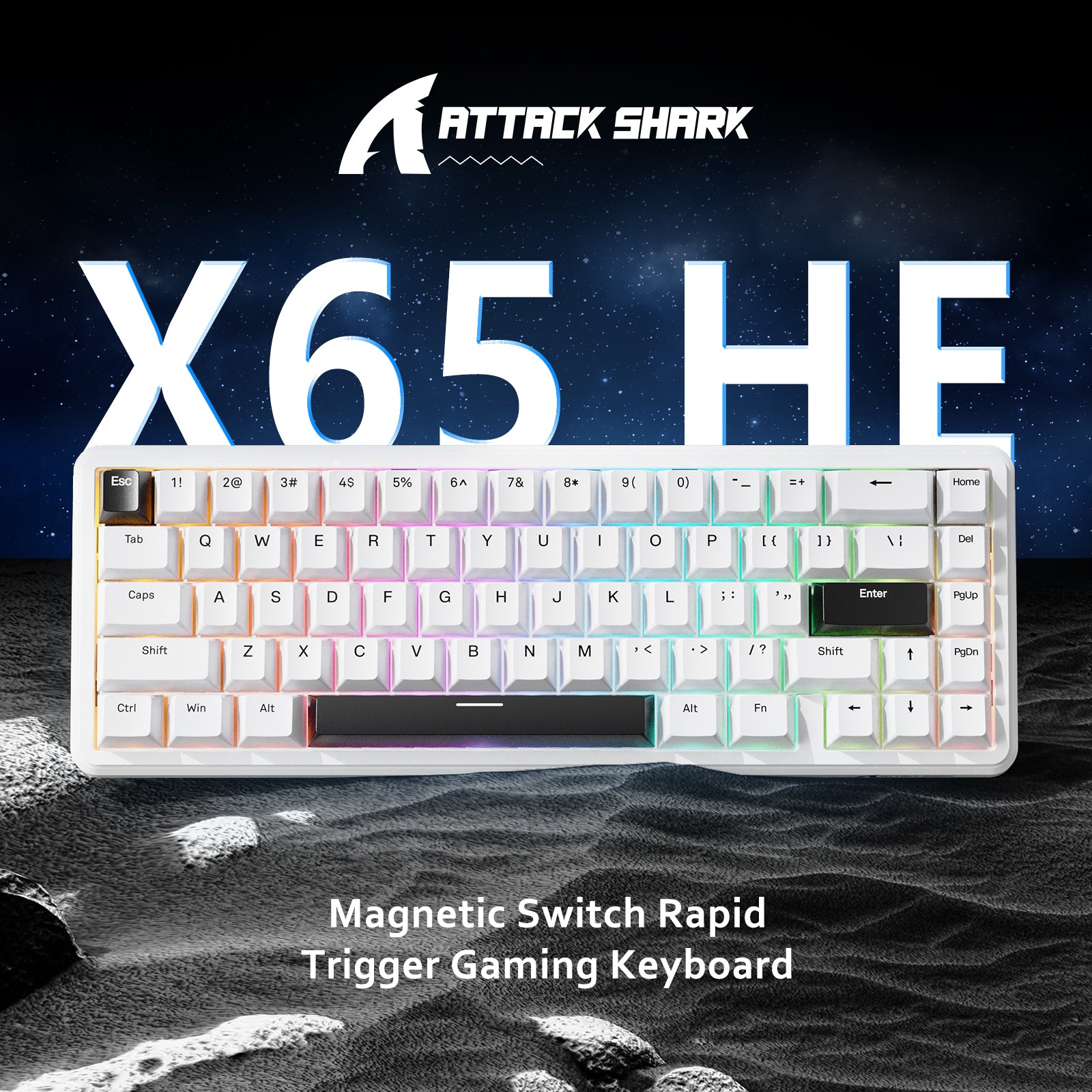 ATTACK SHARK X65 HE Keyboard - Magnetic Switch