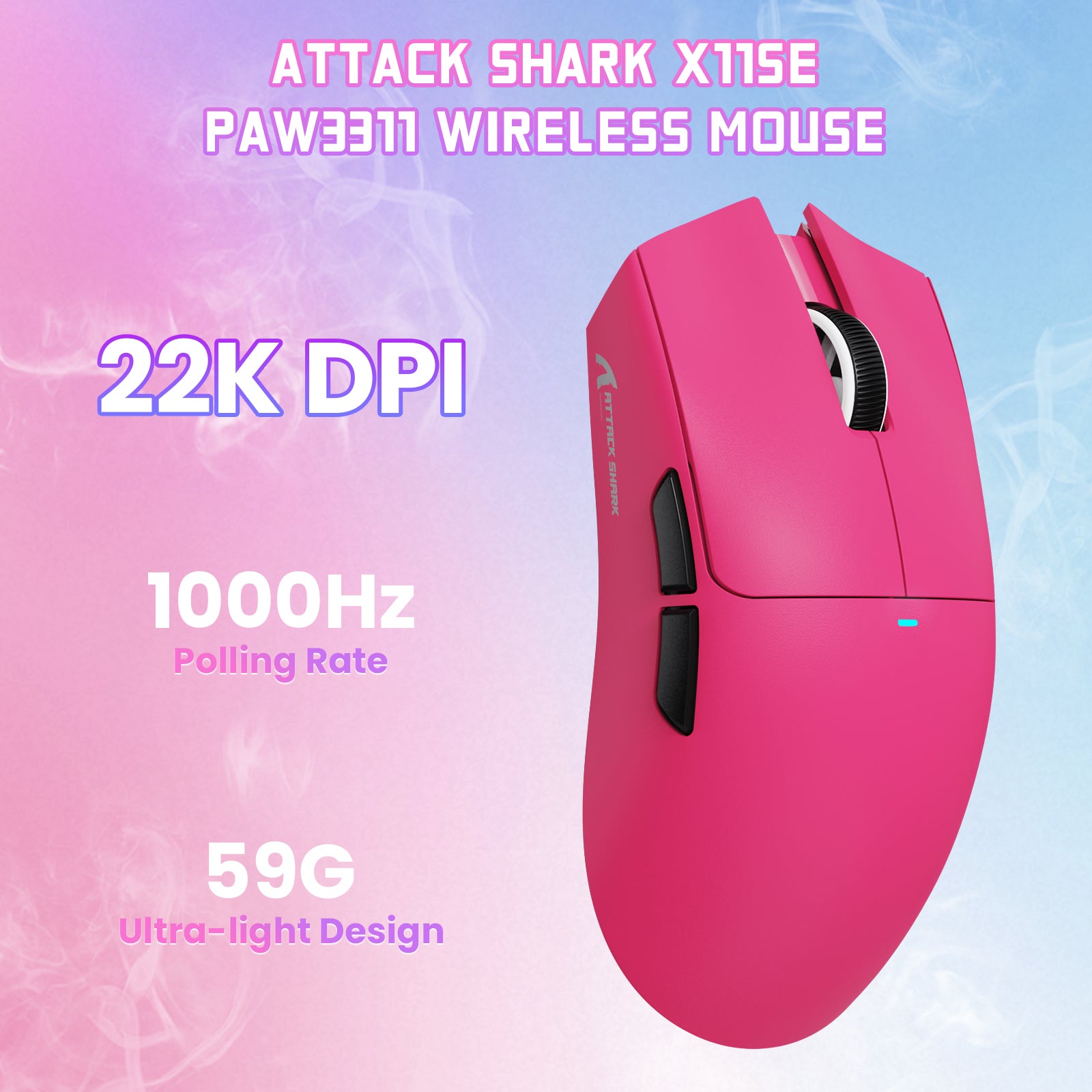 ATTACK SHARK X11SE Draadloze Gaming Muis