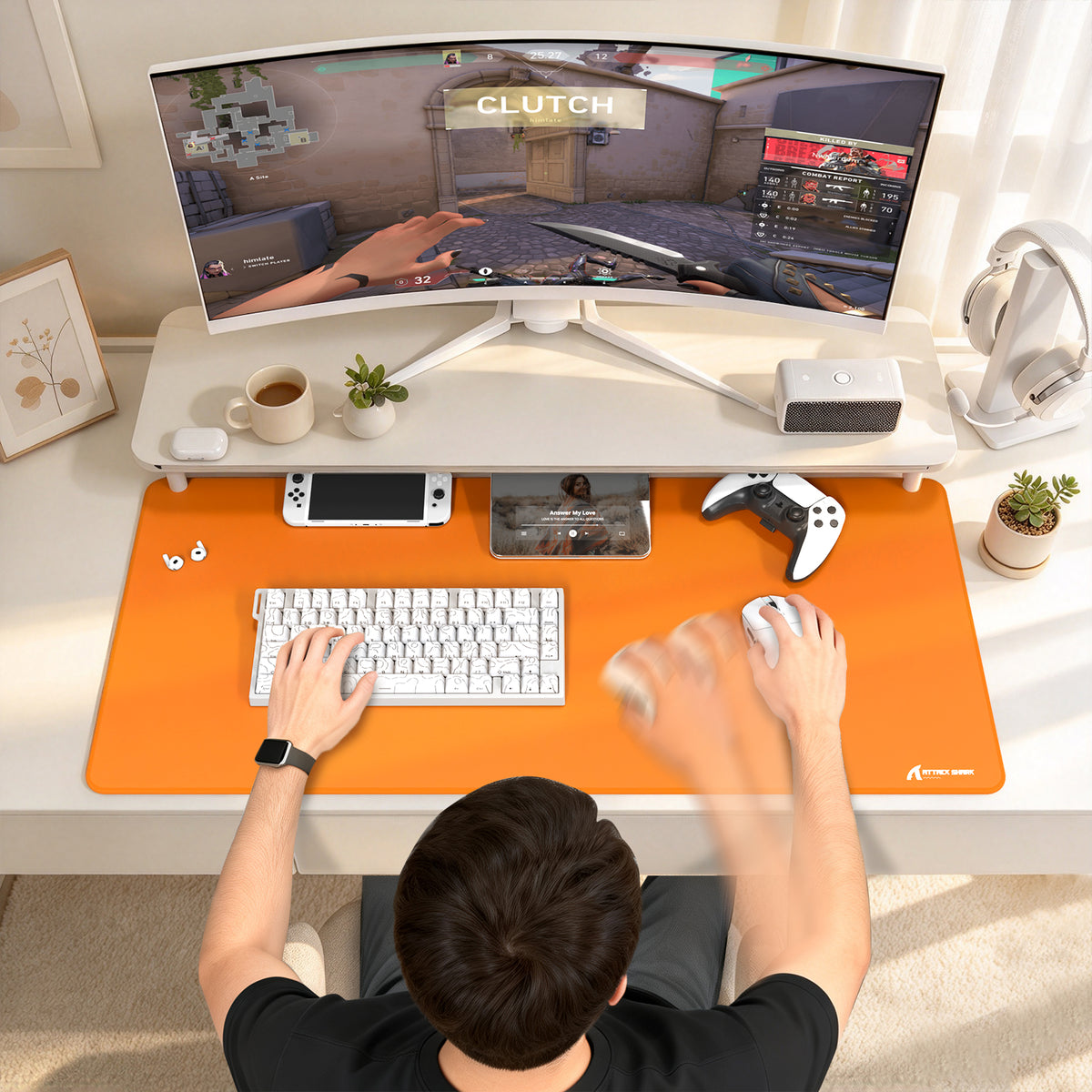ATTACK SHARK CM02PRO eSport Gaming Muismat (900x400x4 MM)