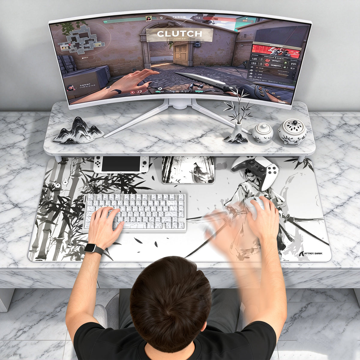 ATTACK SHARK CM02PRO eSport Gaming Muismat (900x400x4 MM)