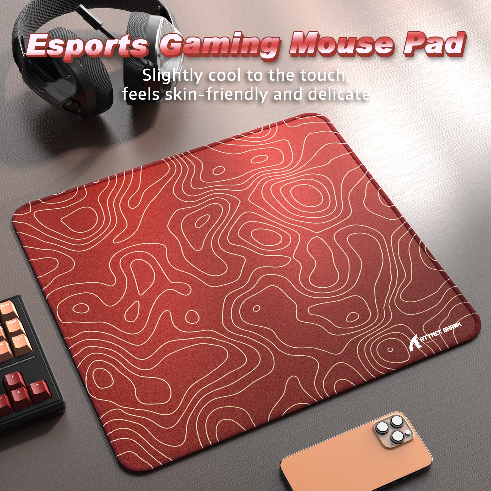 ATTACK SHARK CM02 eSport Gaming Muismat (450x400x4 MM)