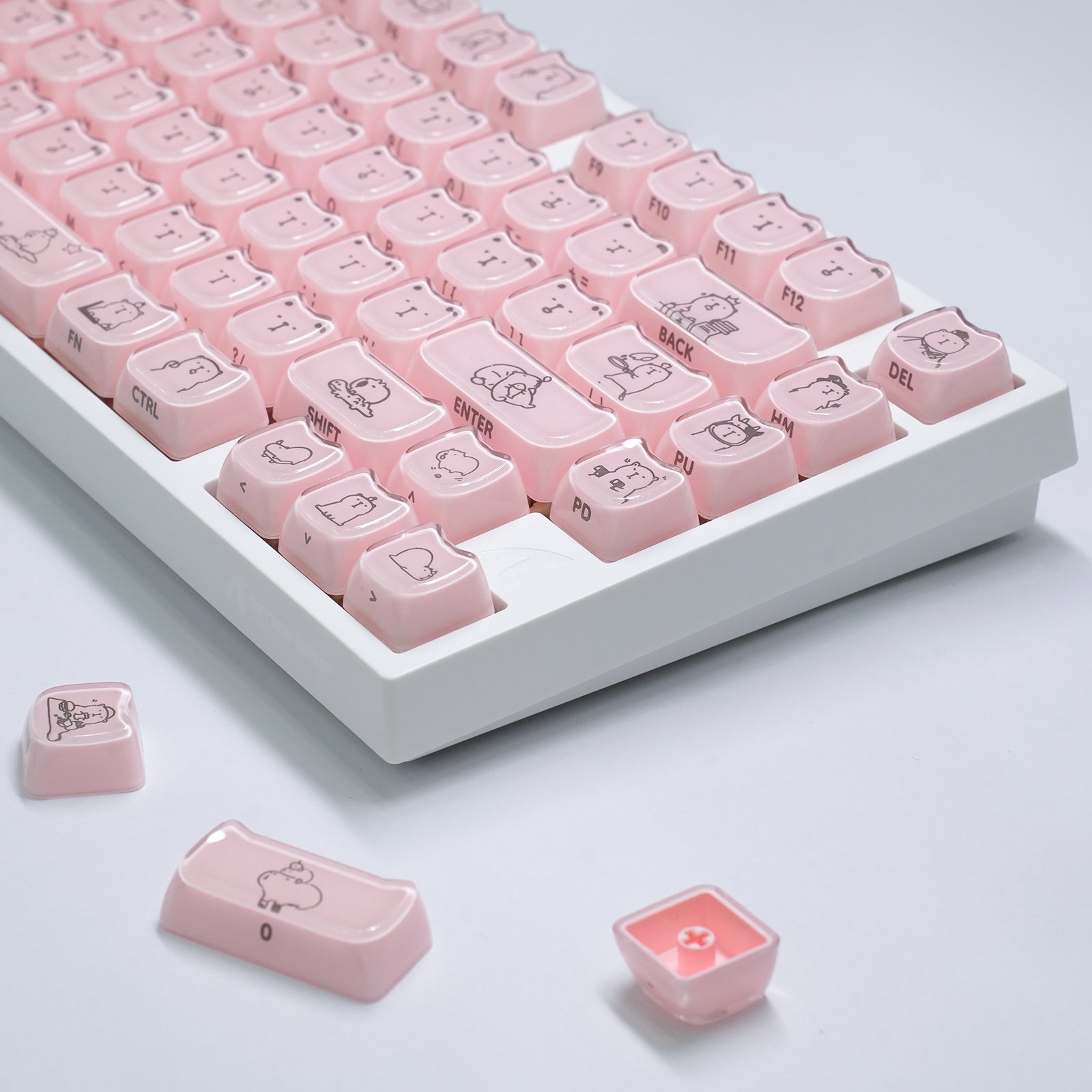 ATTACK SHARK SK05 118/119 toetsen, PBT-keycaps, MOA, ANSI