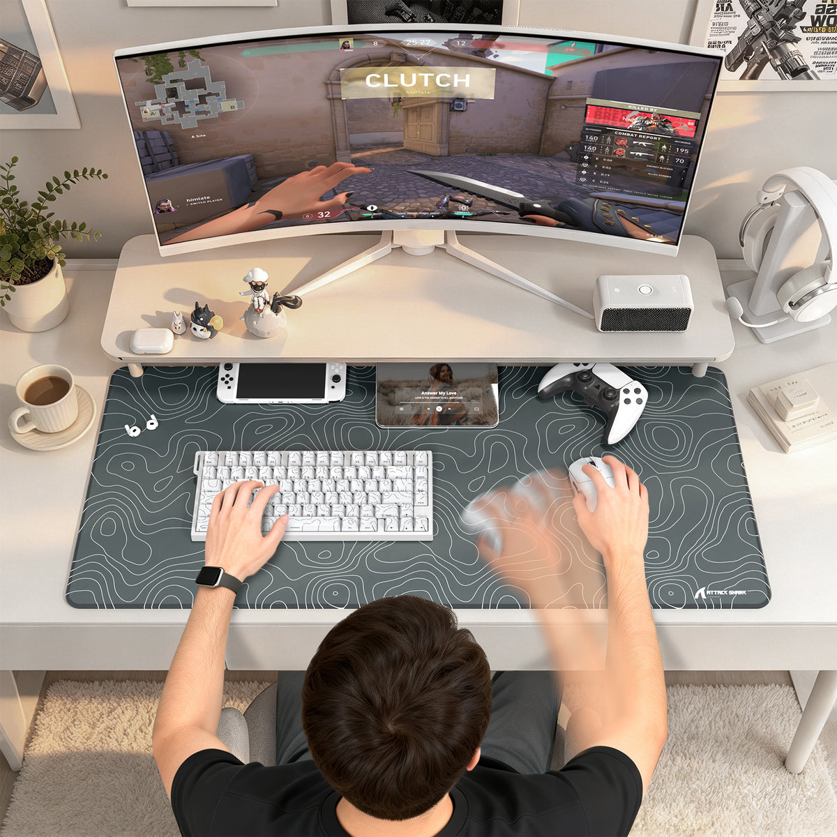 ATTACK SHARK CM02PRO eSport Gaming Muismat (900x400x4 MM)