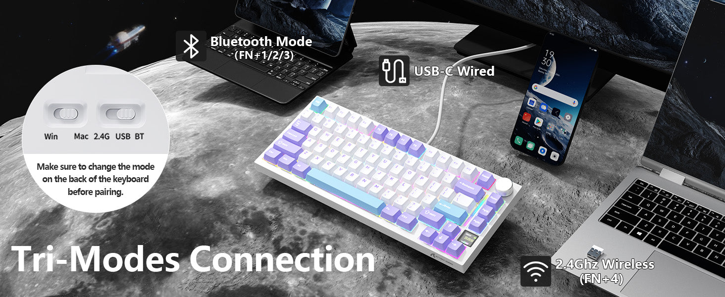 ATTACK SHARK X820Ultra Tri-mode Gasket Mechanical Keyboard