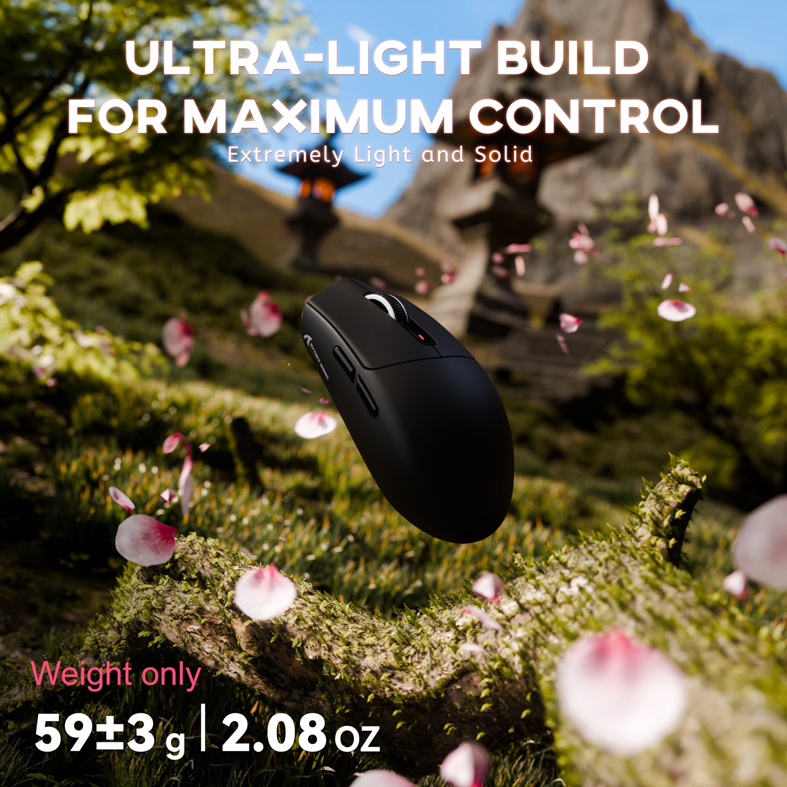 ATTACK SHARK G3 Tri-mode Wireless Gaming Mouse 25000 DPI Ultra Lightweight