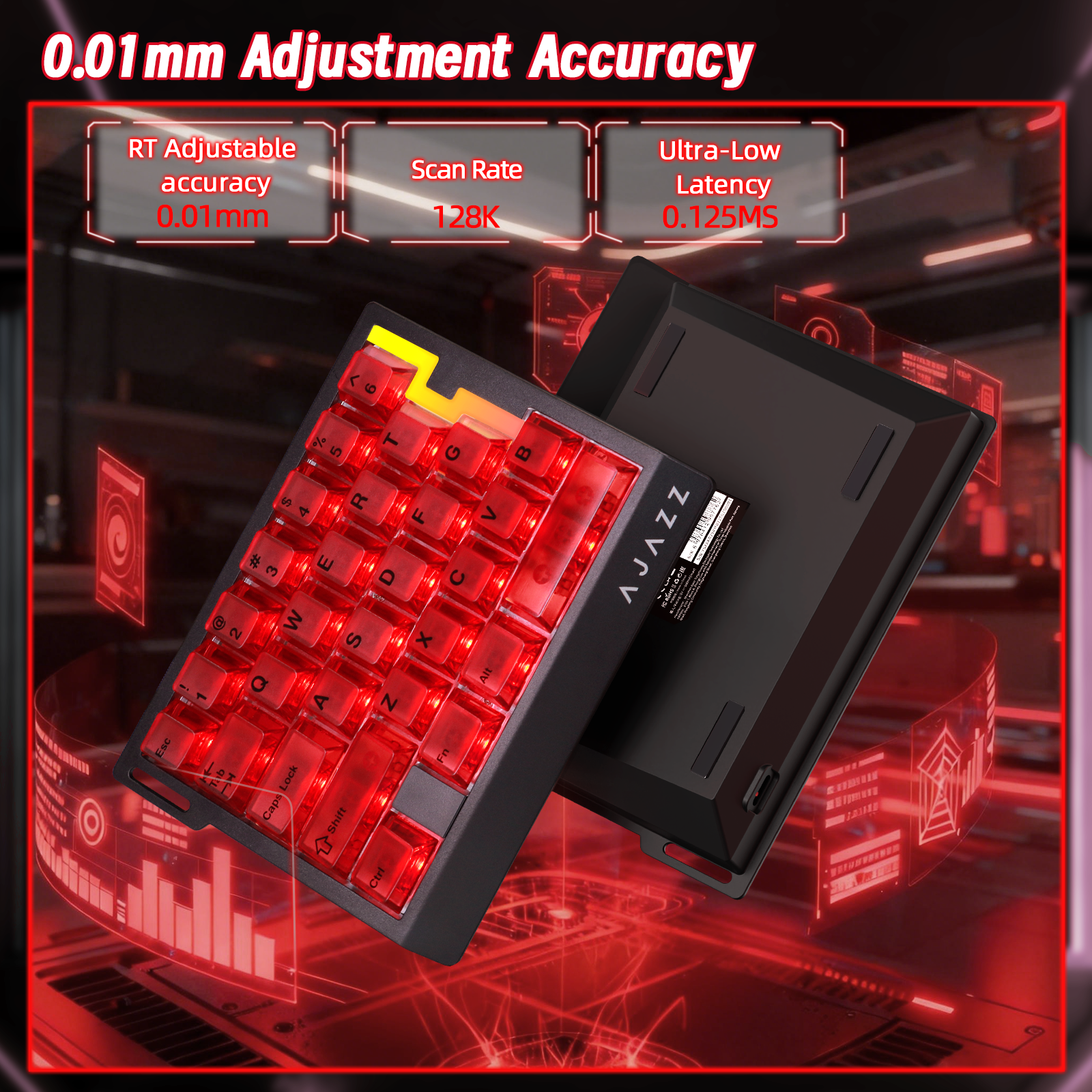 ATTACK SHARK X AJAZZ AK029 Bedraad Eenhandig Gaming Toetsenbord