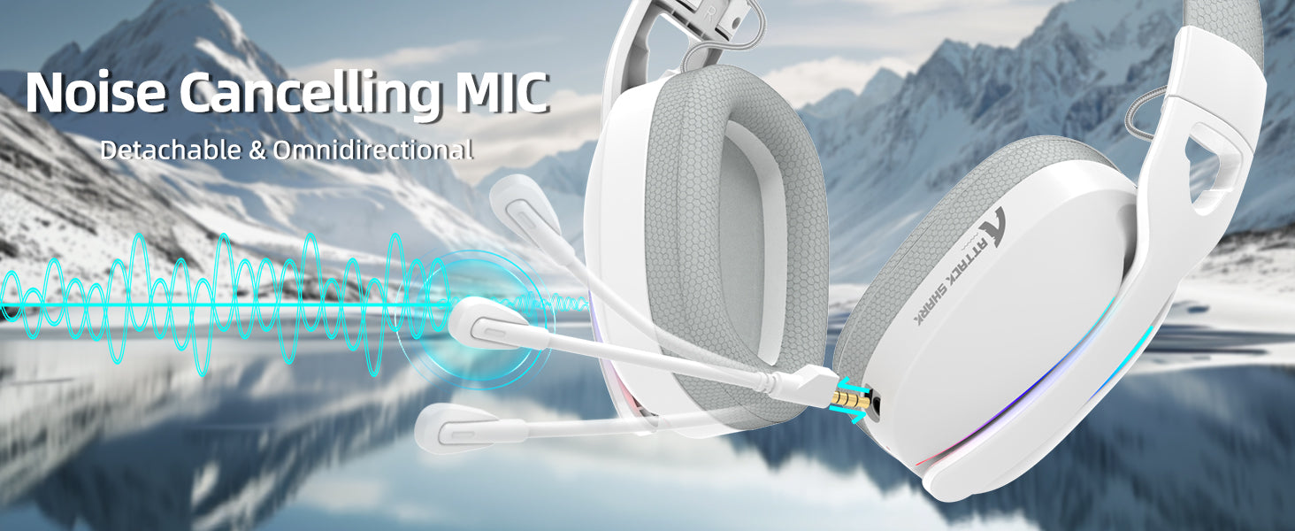 ATTACK SHARK L90 Opvouwbare RGB Ultra-Lichte Tri-Modus Gaming Headset