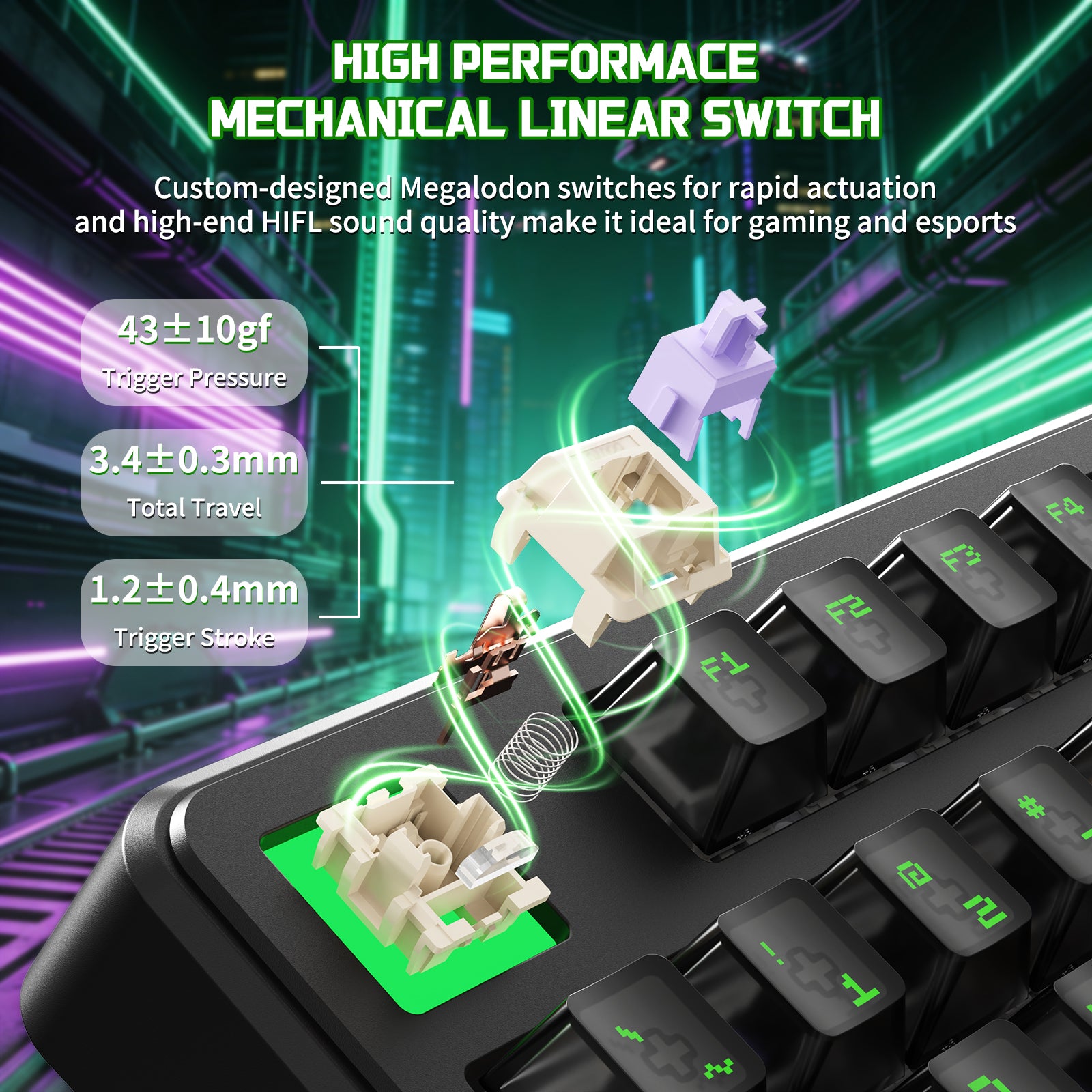 ATTACK SHARK X87 ULTRA Draadloos Mechanisch Toetsenbord Met 8K Draadloze Ontvanger