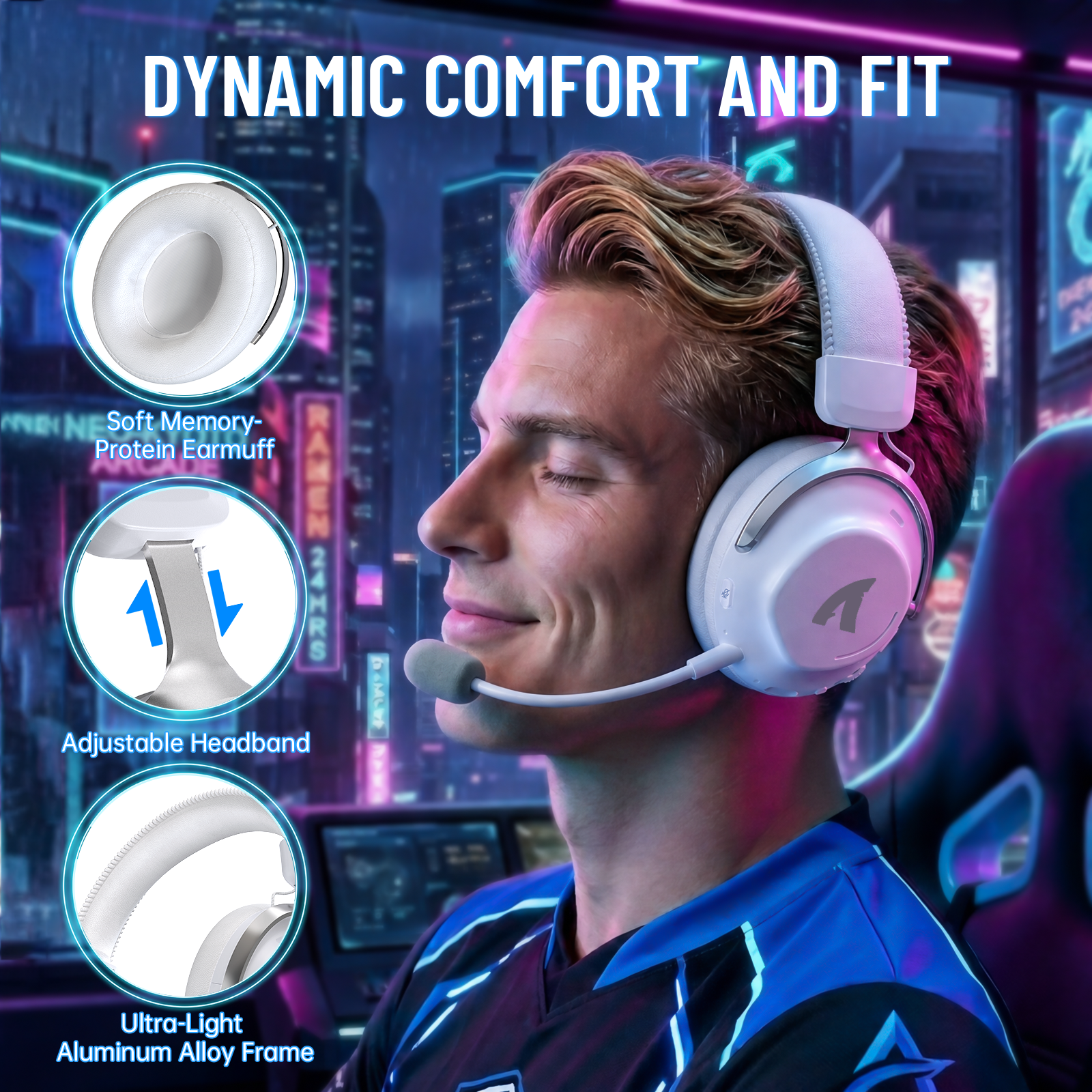 ATTACK SHARK L50 PRO Draadloze Gaming Headset met Drie Modi