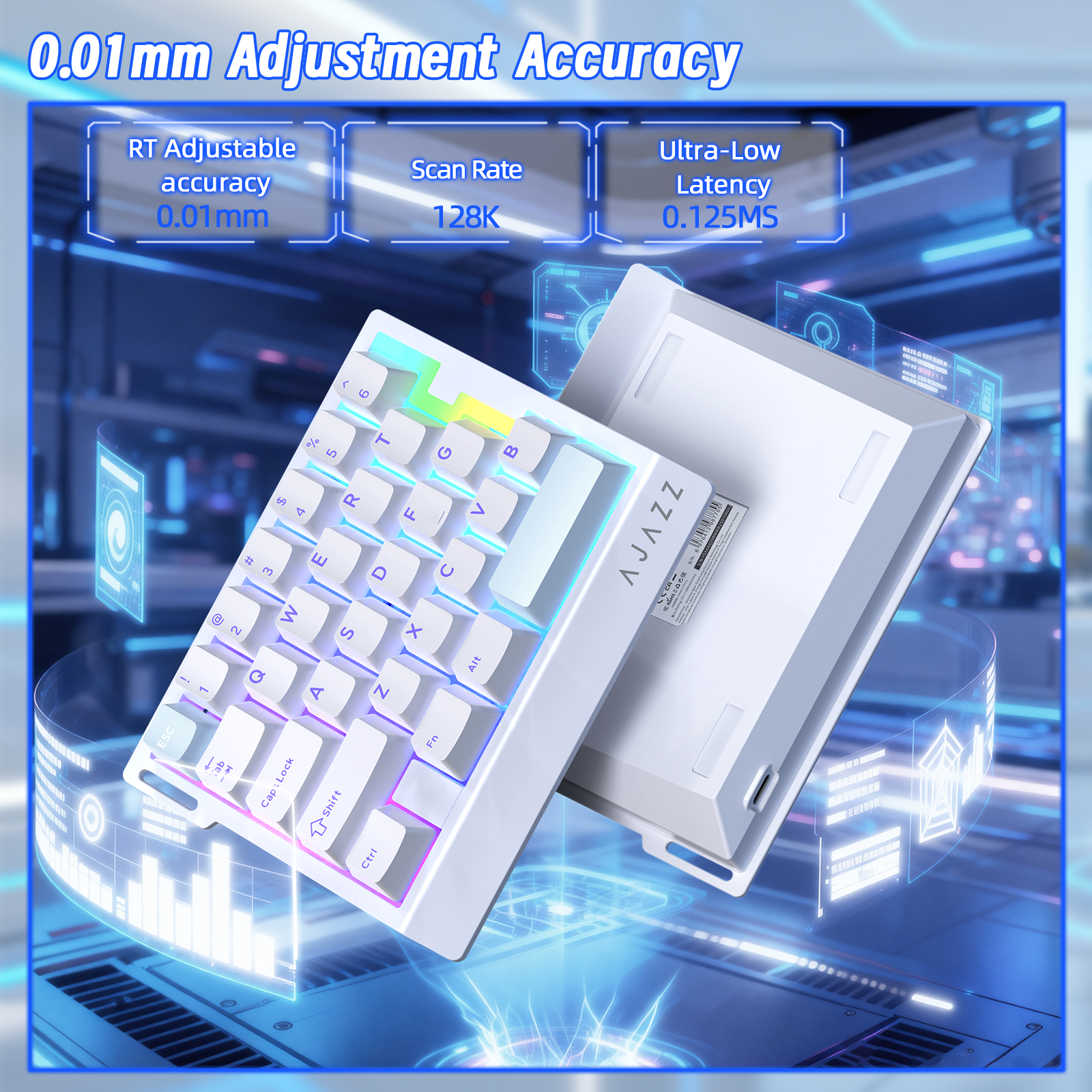 ATTACK SHARK X AJAZZ AK029 Bedraad Eenhandig Gaming Toetsenbord
