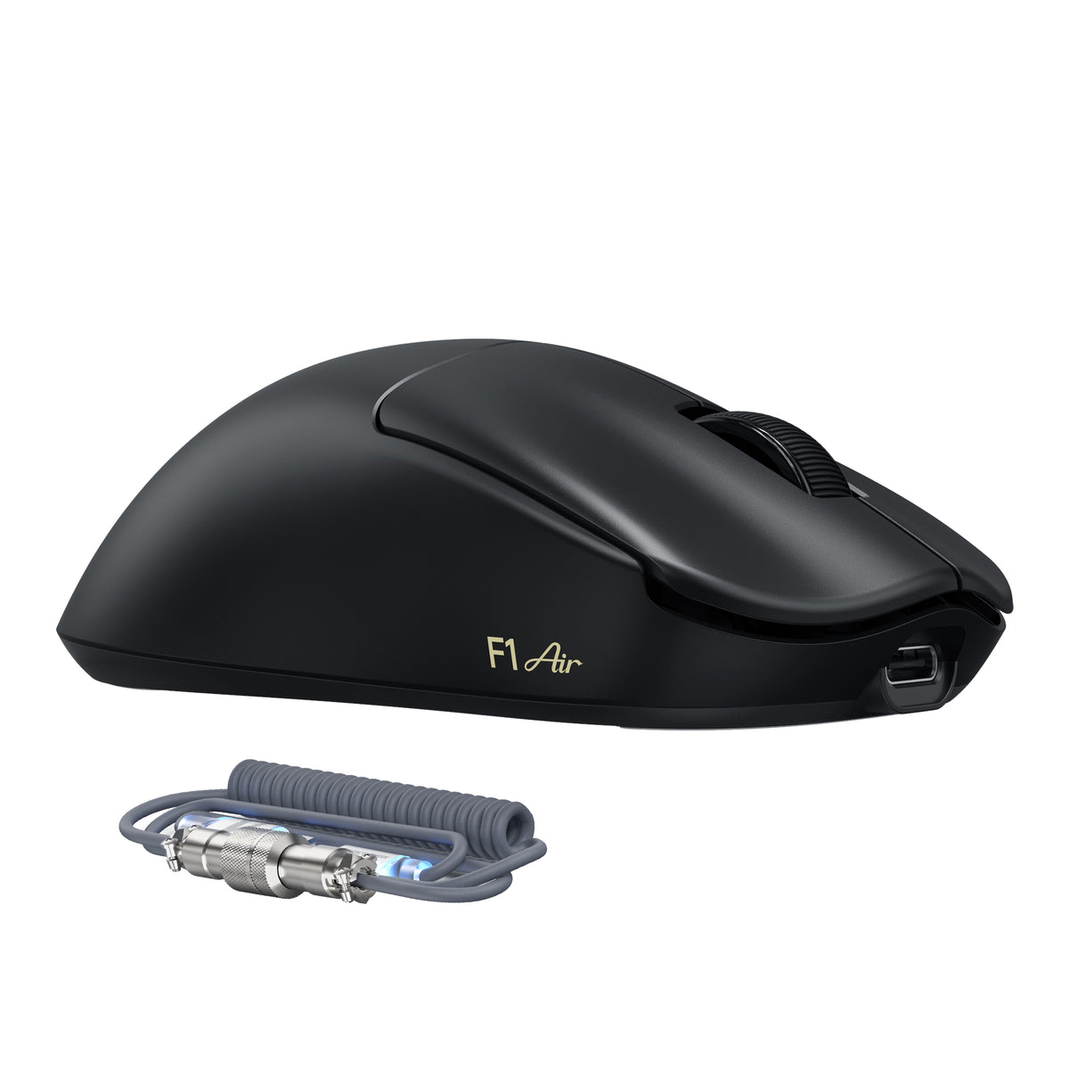 ATTACK SHARK F1 AIR 39g draadloze gamingmuis met PAW3955MAX en C06 Ultra-kabel