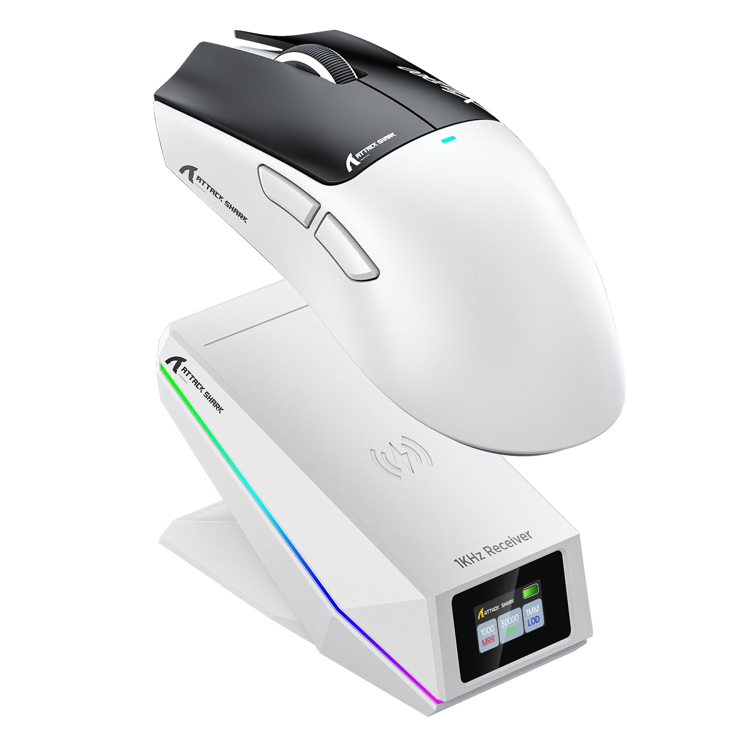 ATTACK SHARK X11 PRO V2 Draadloze Gaming Muis met TFT Display Oplaadstation met C06 Opgerolde Kabel