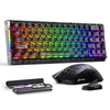 ATTACK SHARK R68 HE & X11 ULTRA Carbon Fiber Gaming Bundel met C01 ULTRA Opgerolde Kabel