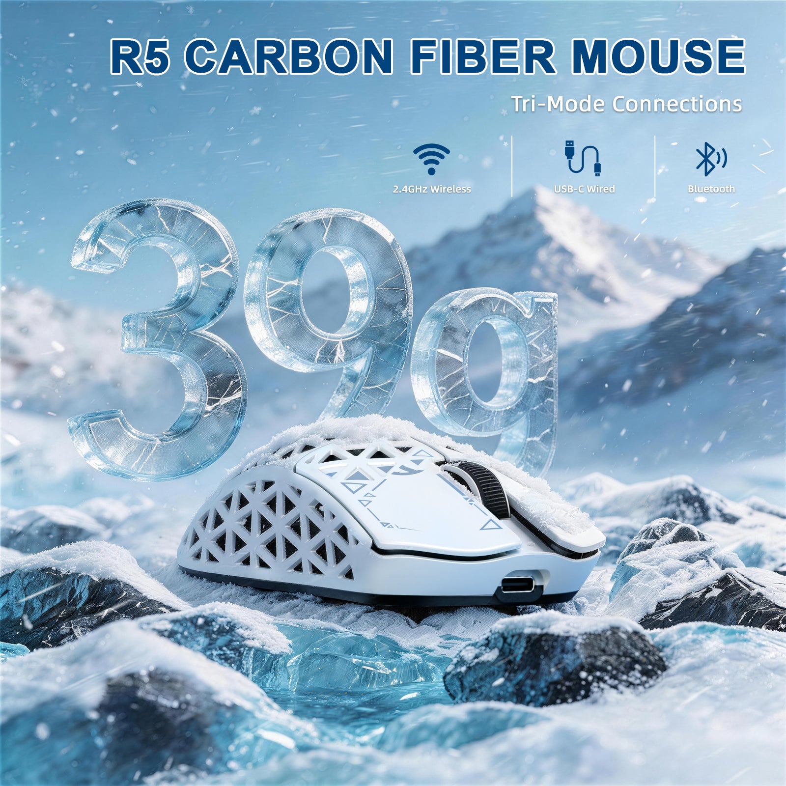 ATTACK SHARK R68 HE & R5 ULTRA Carbon Fiber Gaming Bundel