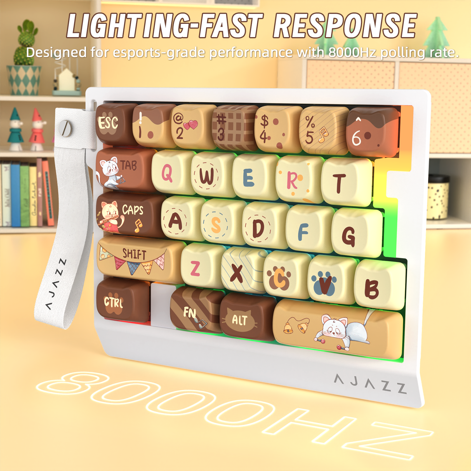 ATTACK SHARK X AJAZZ AK029 Bedraad Eenhandig Gaming Toetsenbord