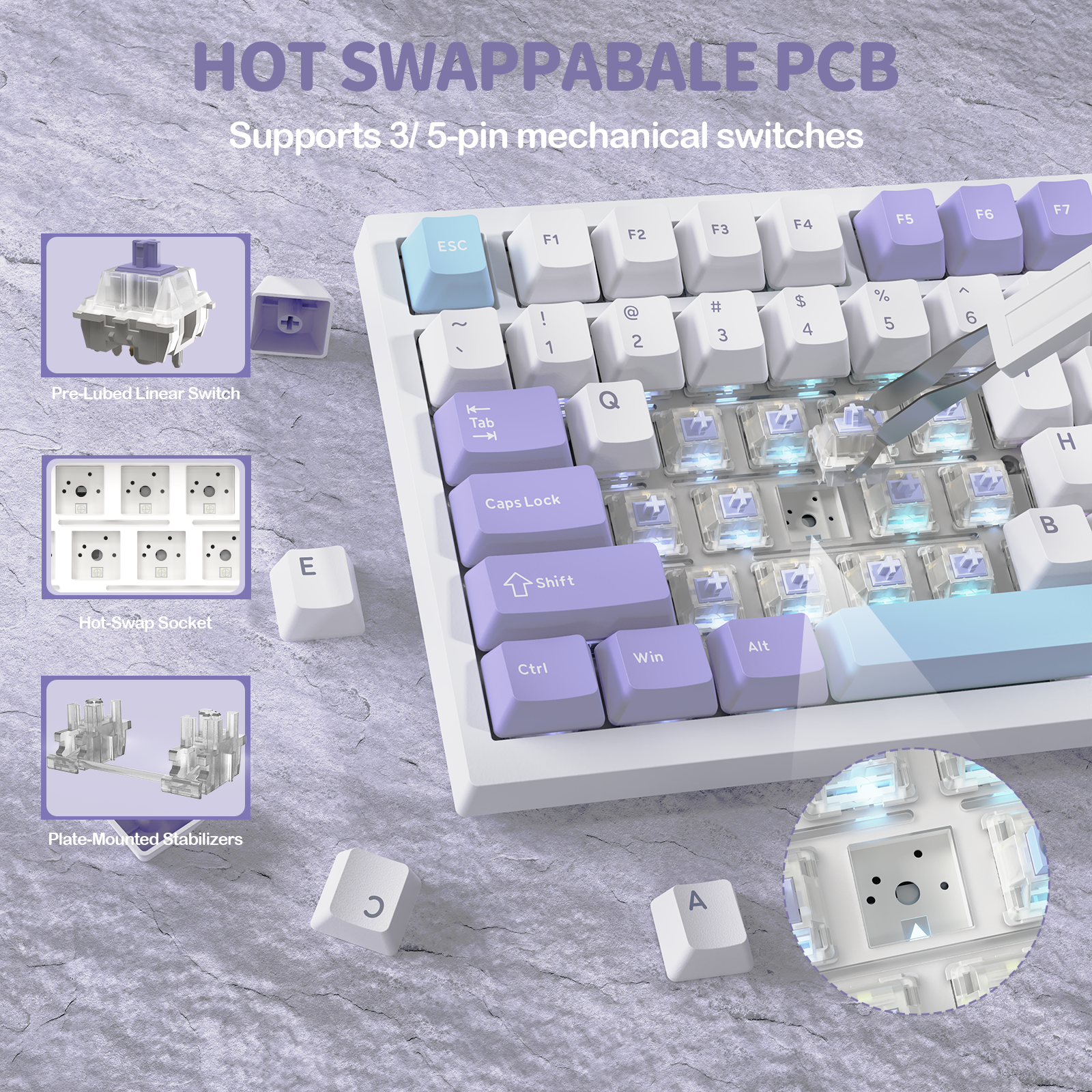ATTACK SHARK X820Ultra Tri-mode Gasket Mechanical Keyboard