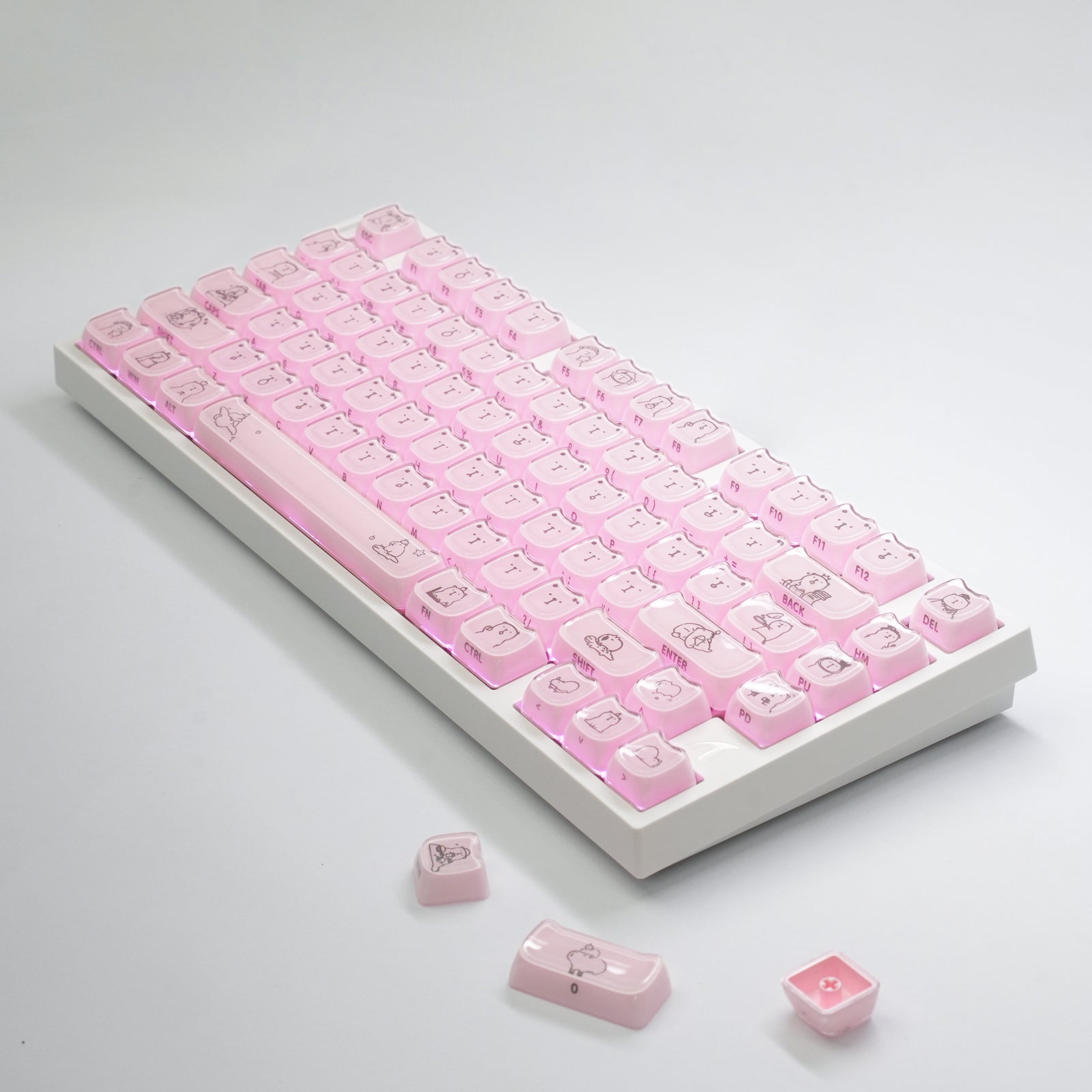 ATTACK SHARK SK05 118/119 toetsen, PBT-keycaps, MOA, ANSI