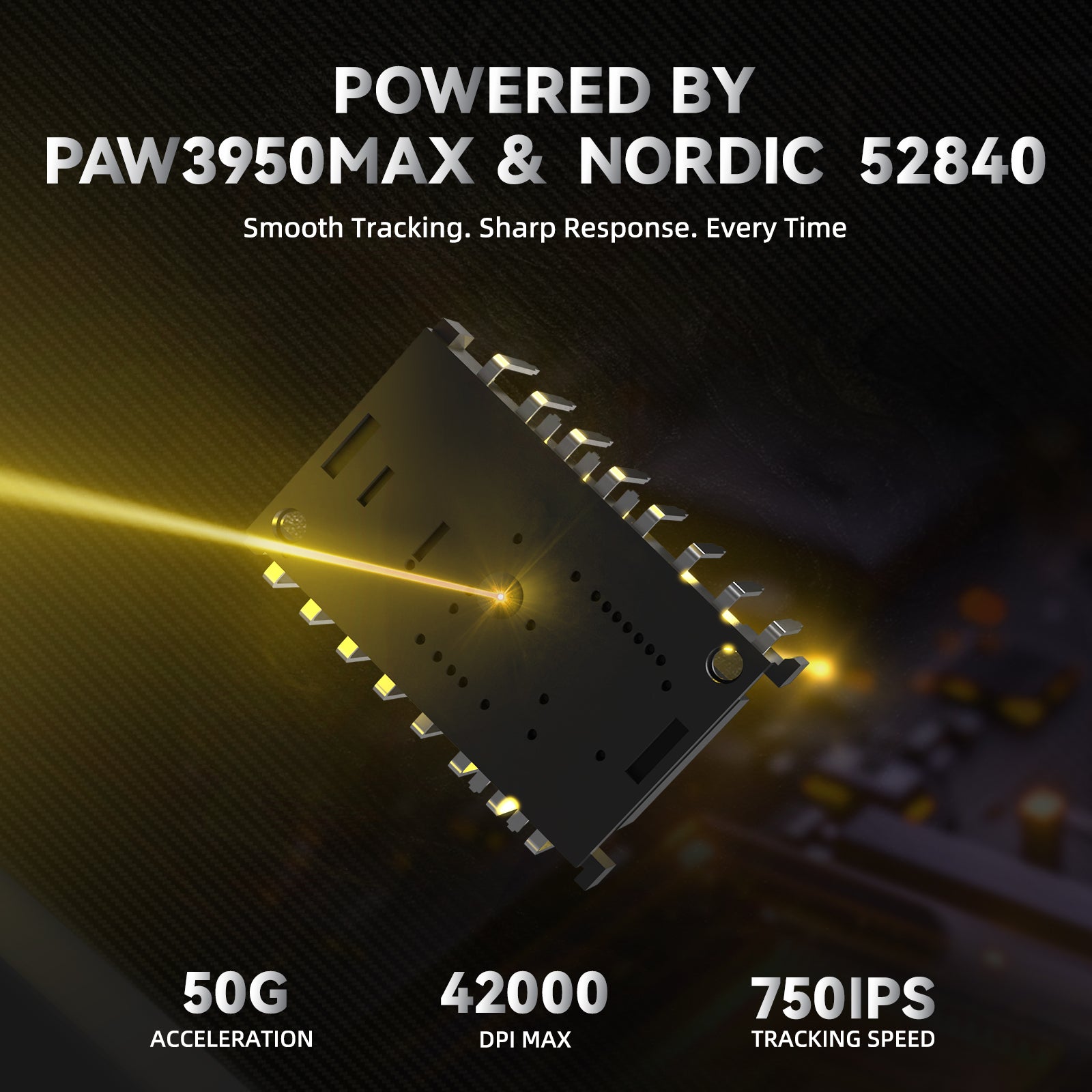 ATTACK SHARK R11 ULTRA Carbon Fiber Draadloze 8K PAW3950MAX Gaming Muis met C06 Ultra LED Kabel
