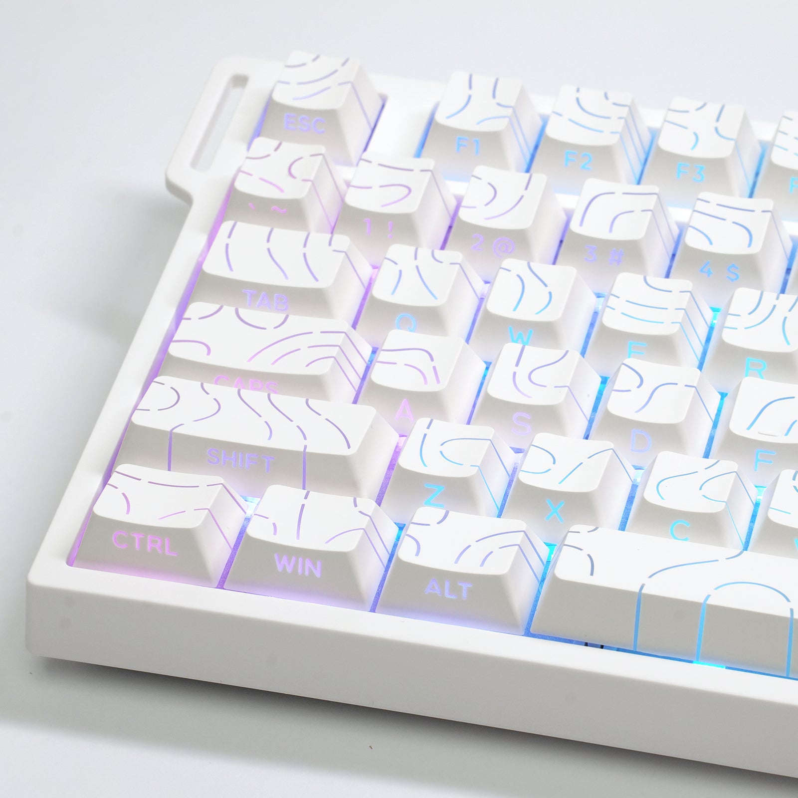 ATTACK SHARK SK06 135 toetsen, doorschijnende keycaps, ANSI/ISO