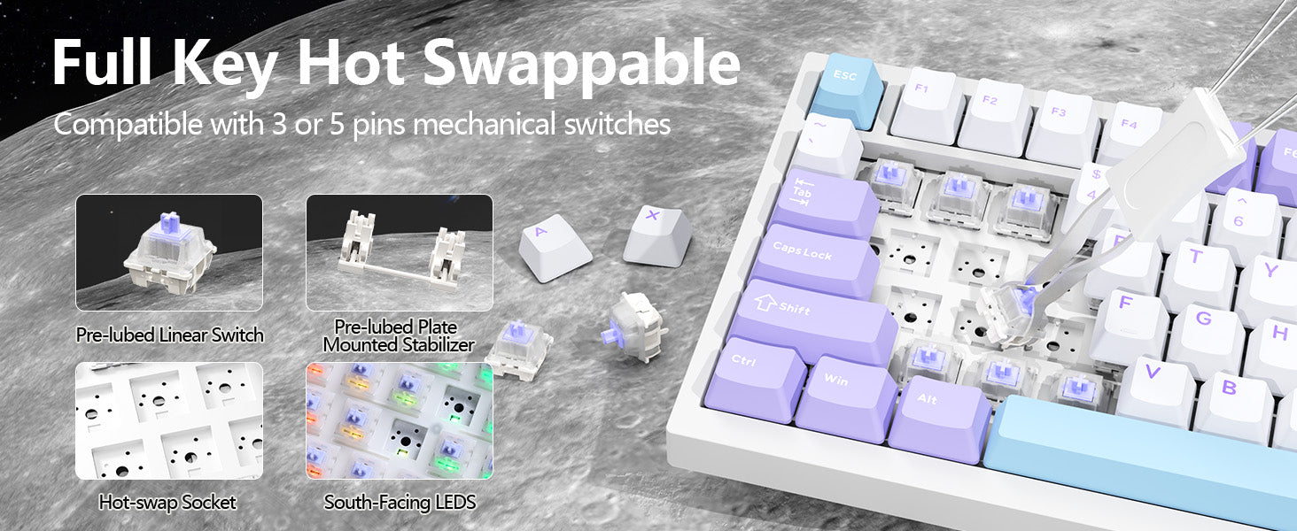 ATTACK SHARK X820Ultra Tri-mode Gasket Mechanical Keyboard