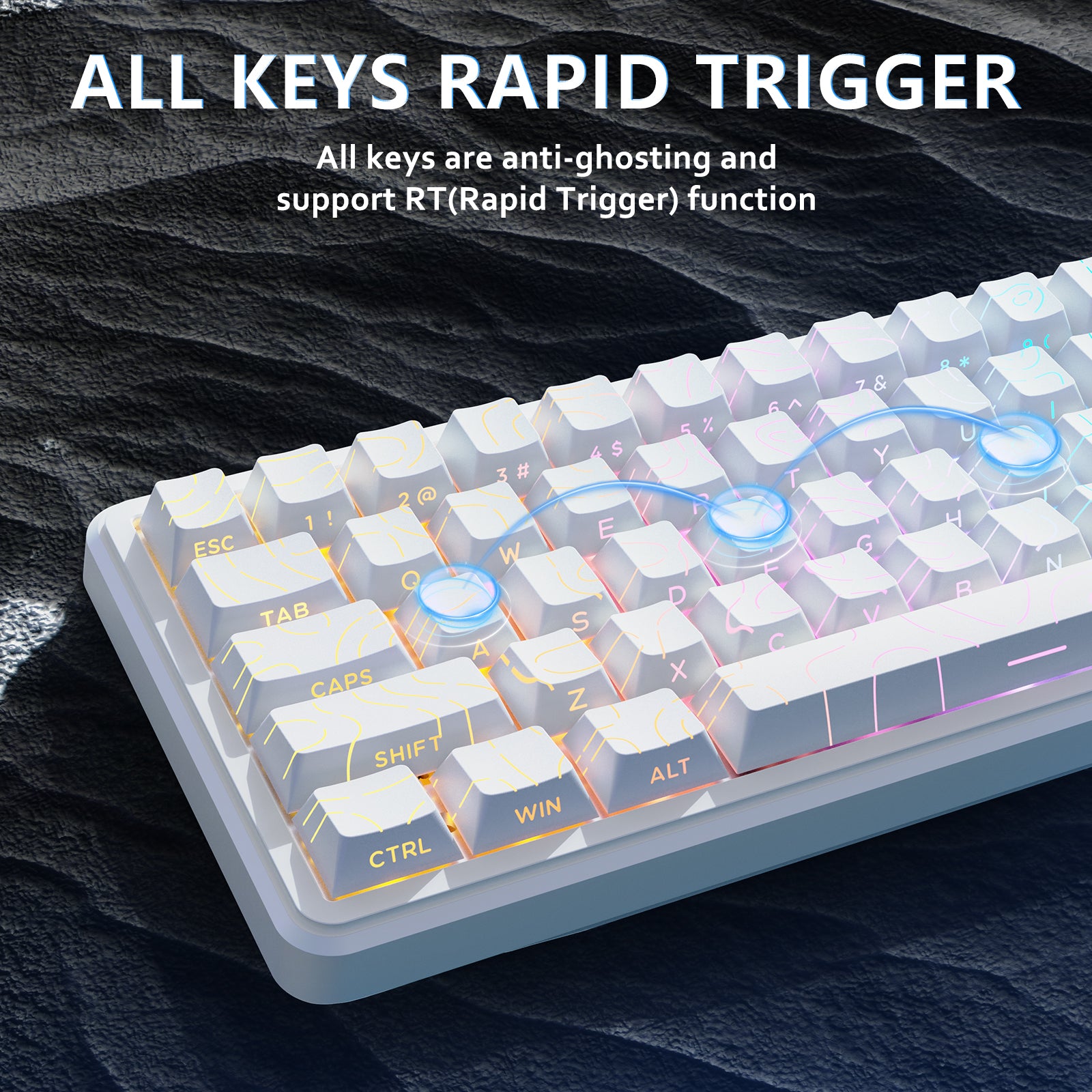ATTACK SHARK X65 HE Magnetic Switch Rapid Trigger Keyboard