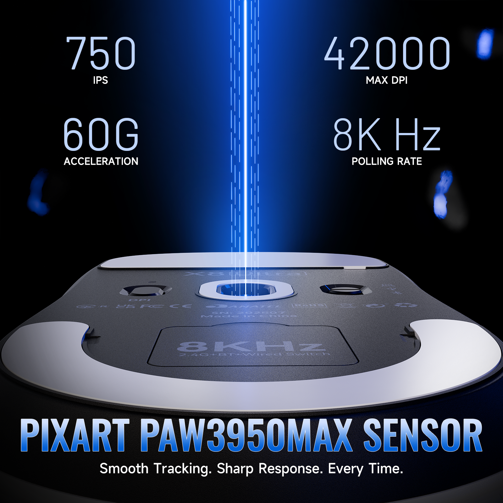 ATTACK SHARK X8 Serie Driemodi Lichtgewicht Draadloze Gaming Muis