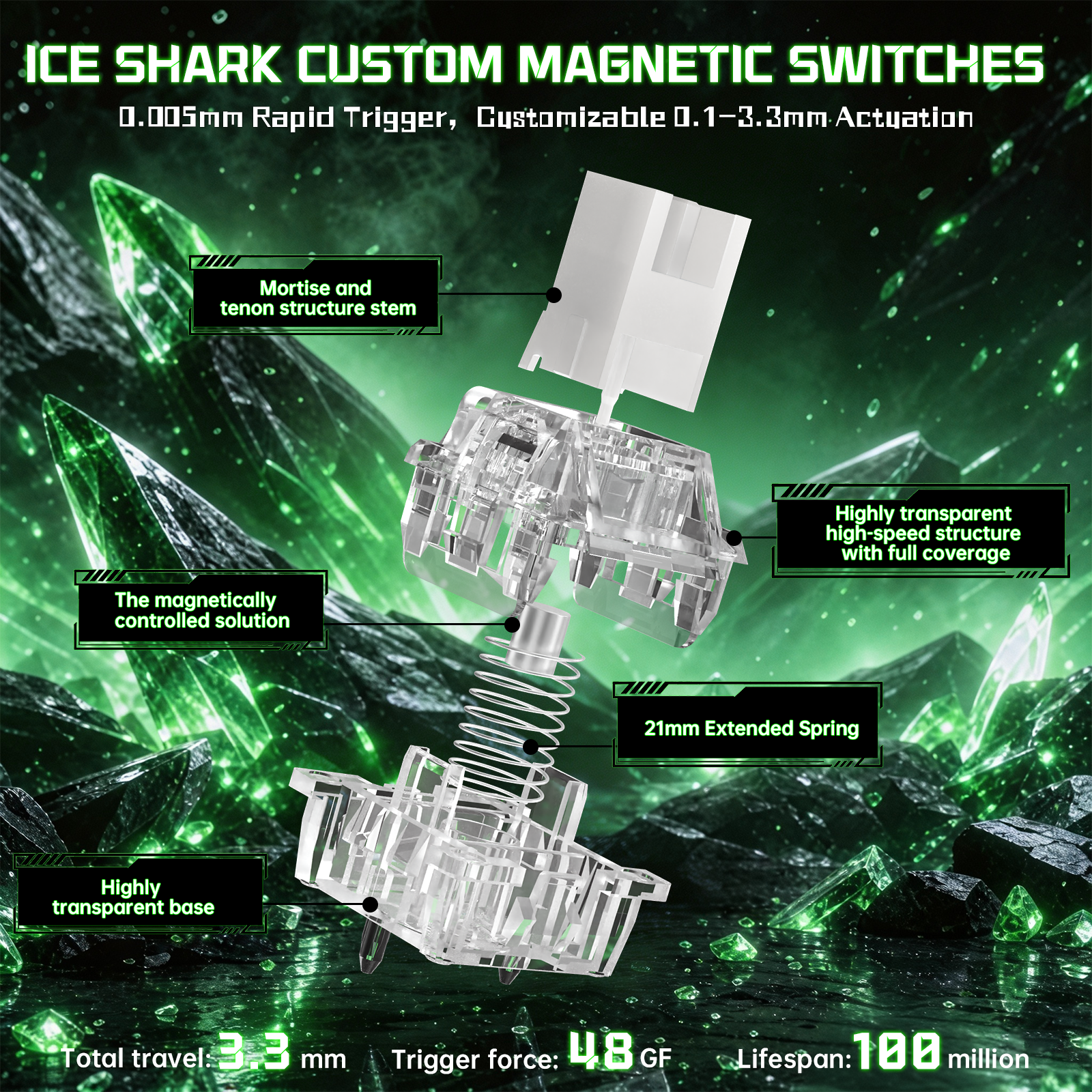ATTACK SHARK R98 HE Carbon Fiber Bedraad Sneltoets Magnetische Schakelaar Toetsenbord Met C01 Ultra RGB Opgerolde Kabel